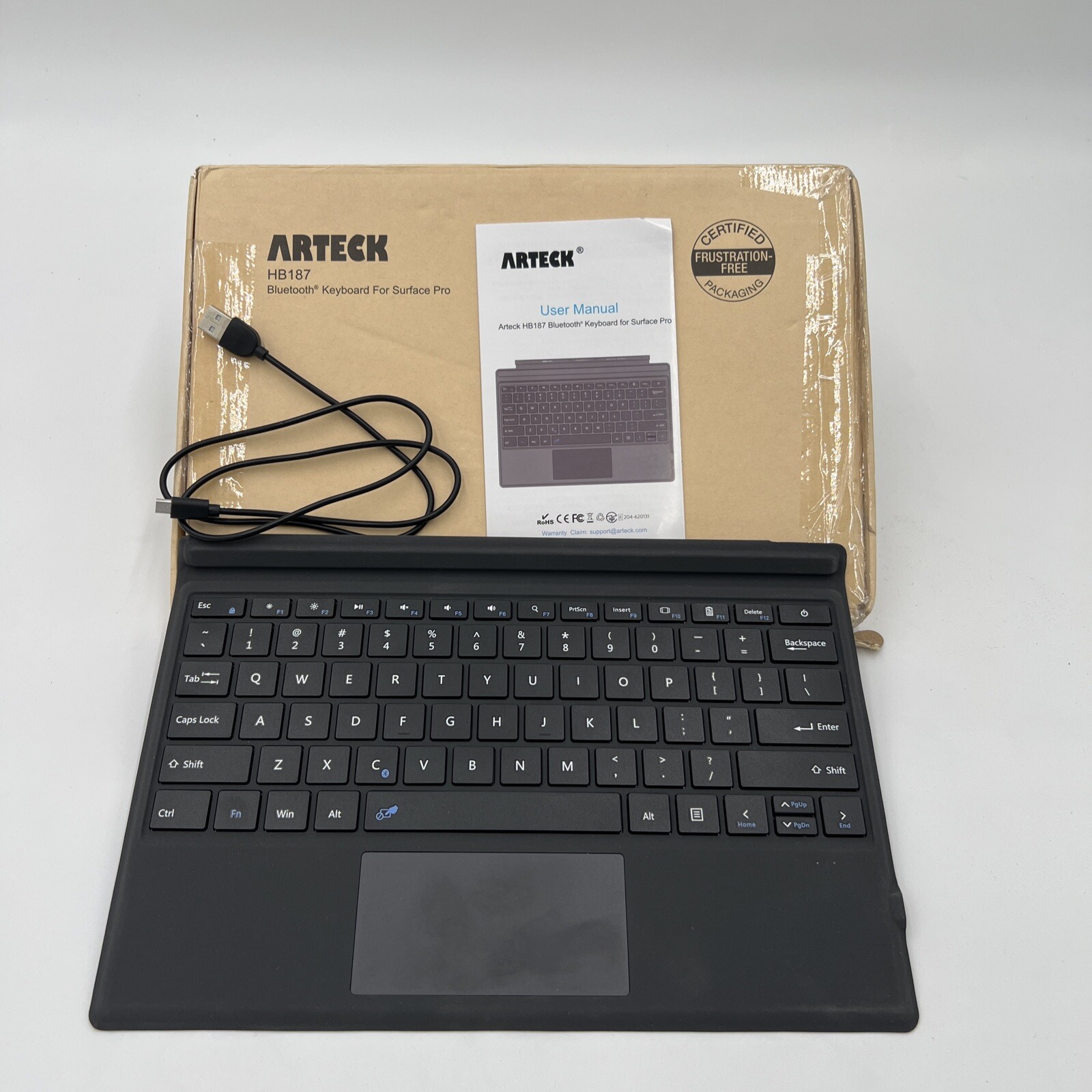ARTECK HB335 Bluetooth Keyboard for Surface Pro Detachable