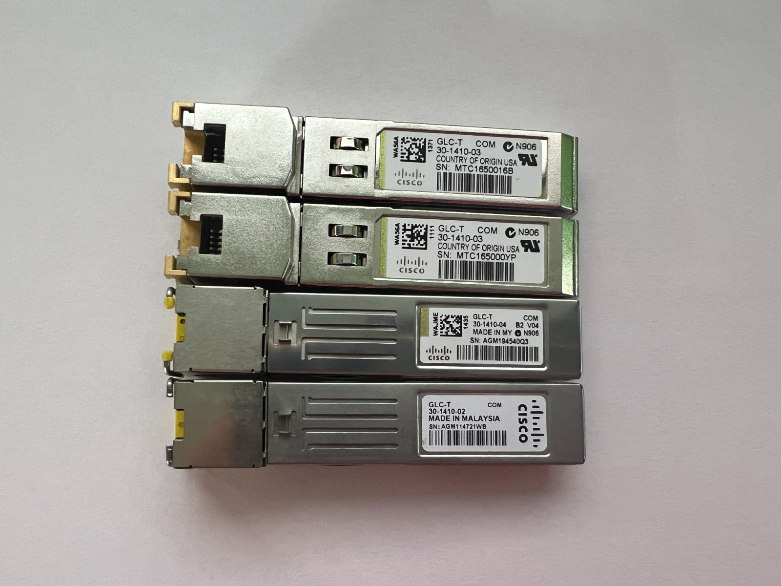 Lot of 4 Cisco Transceiver Module
