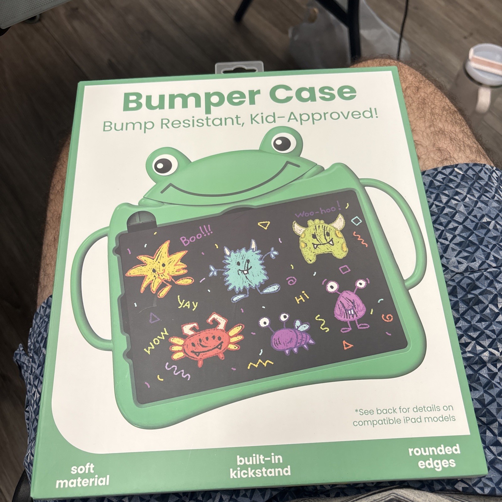 Green Frog Kids iPad Case 11 Inch Pro Air 4 Silicone Bumper Cover Stand Handles