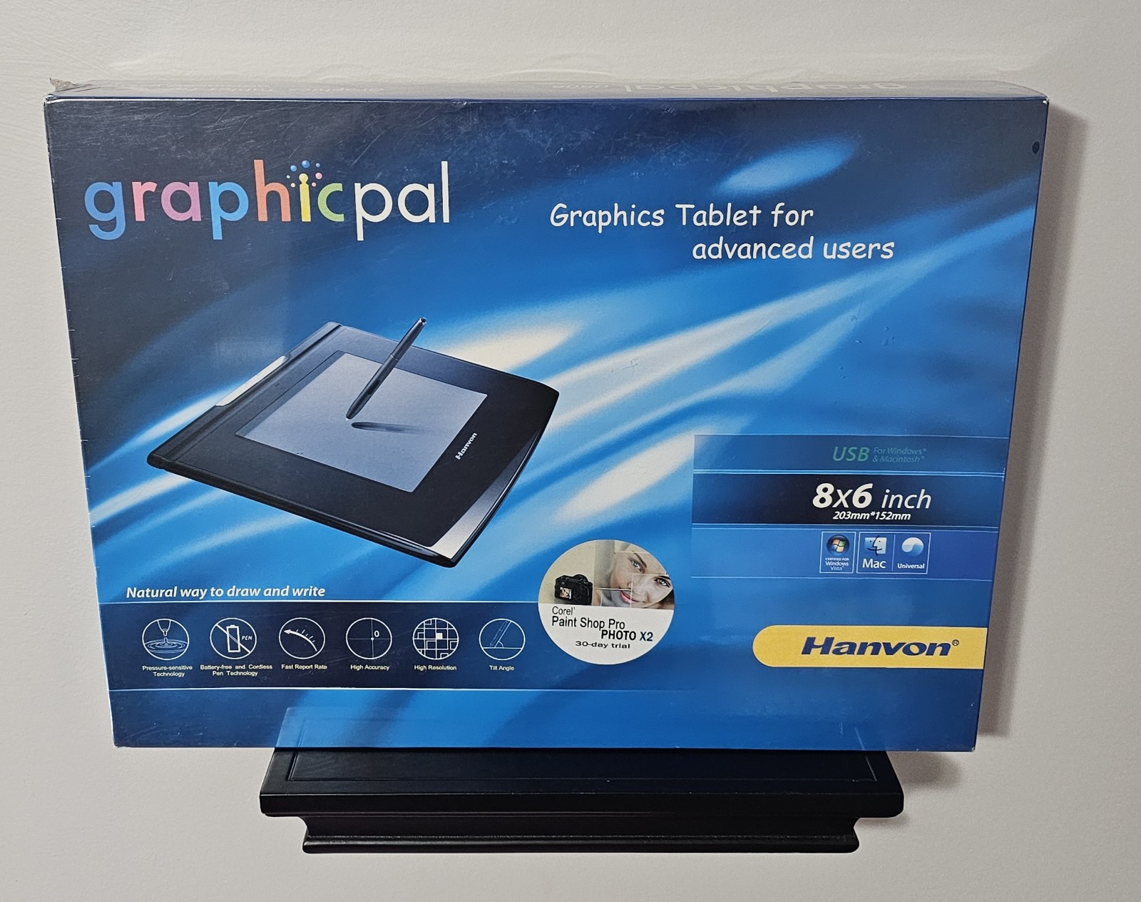 NEW Hanvon Graphicpal Tablet Advanced Users 8x6" For Windows, Mac,Universal RARE