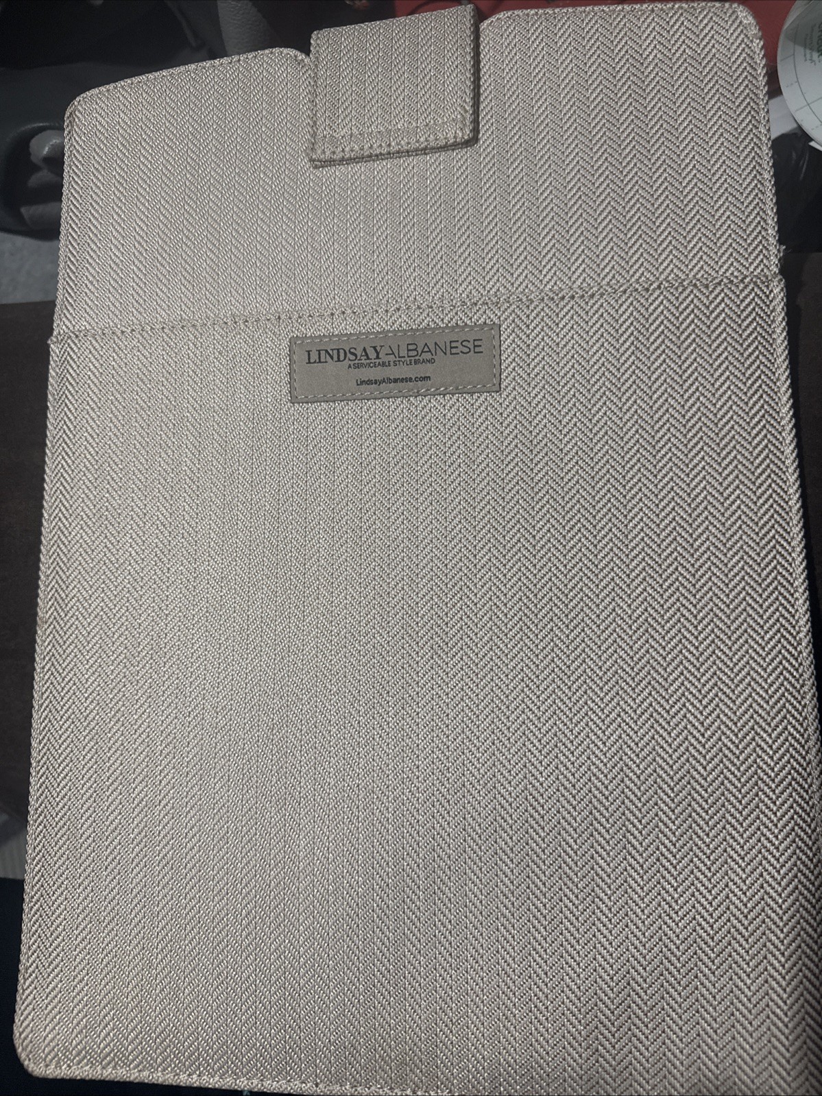LINDSAY ALBANESE LIMITED EDITION The Daily Laptop Clutch Sleeve Case 15 X 10.5 