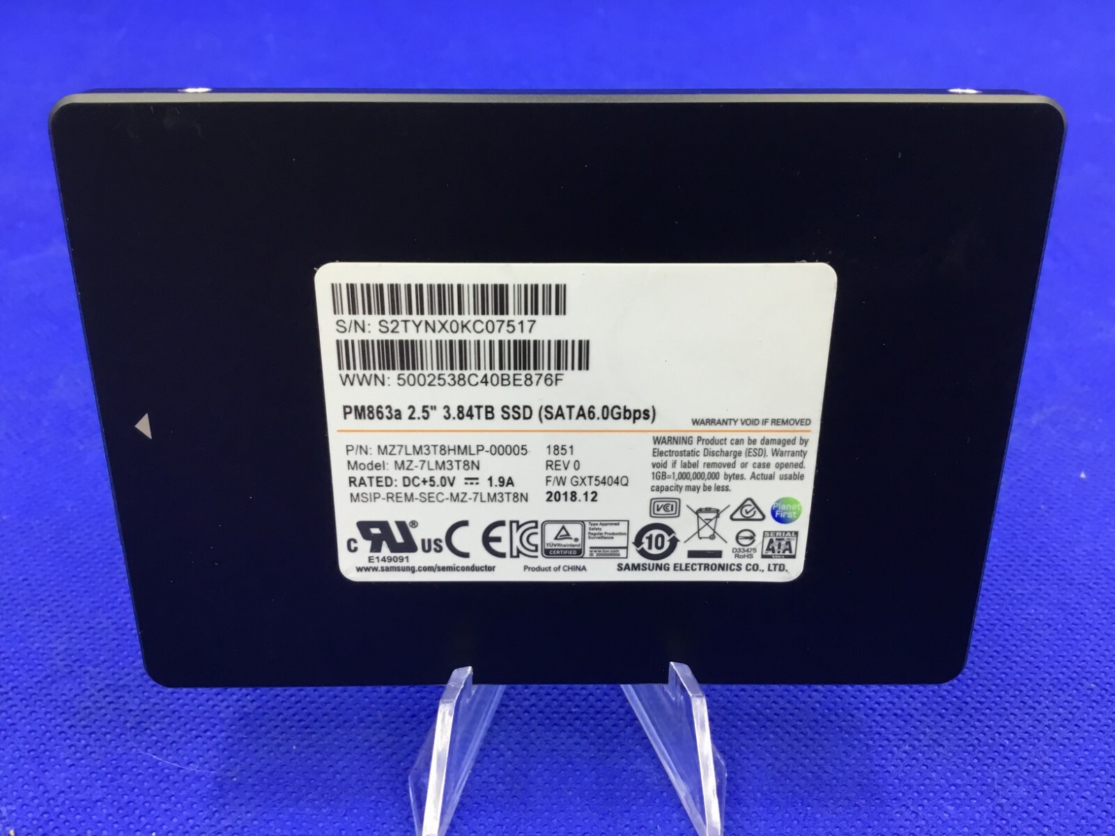 MZ-7LM3T8N SAMSUNG PM863a 3.84TB SATA 2.5in SSD