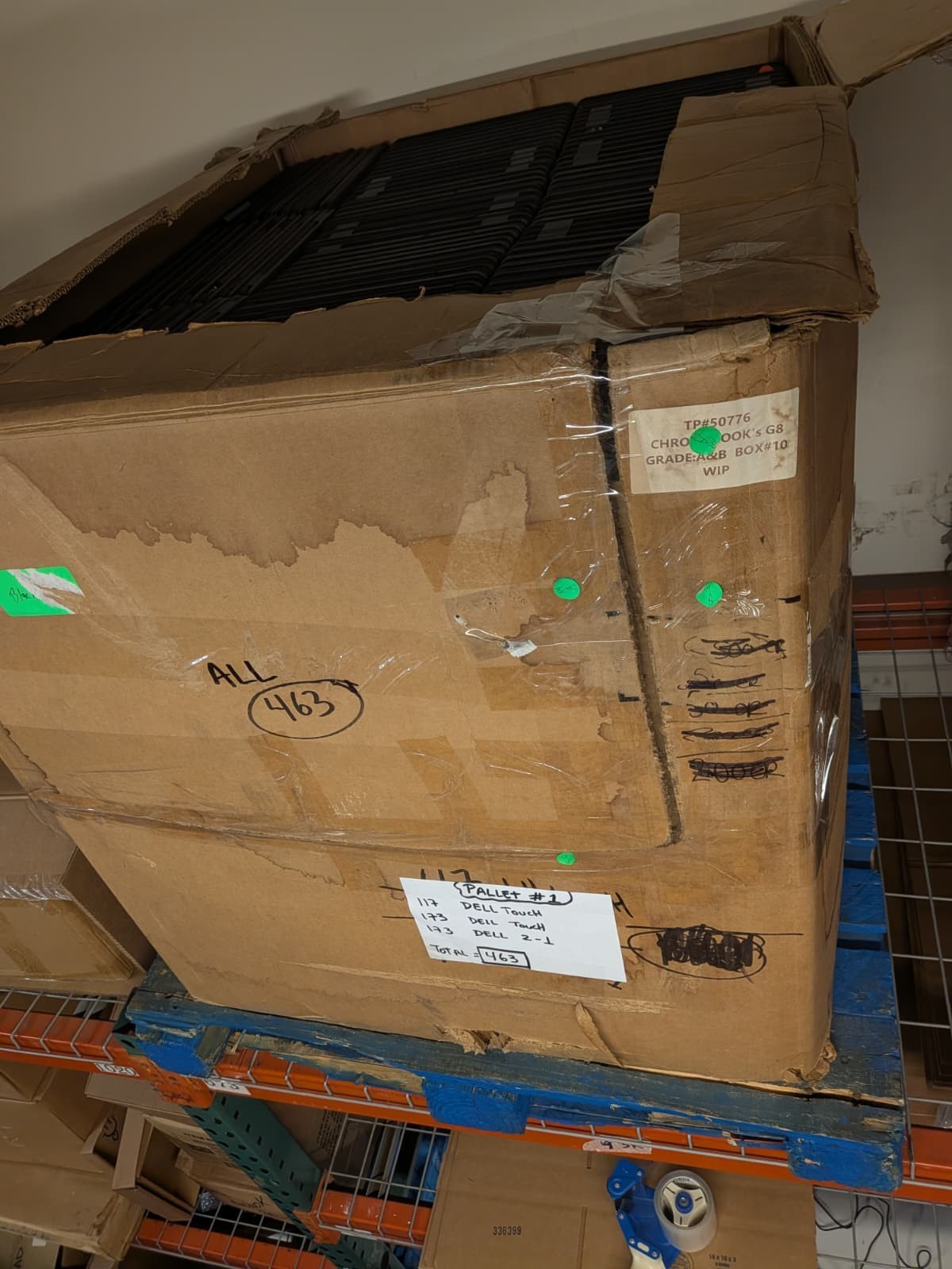 LOT OF 463 DELL 3100 TOUCHSCREEN CHROMEBOOKS SOLD AS IS 