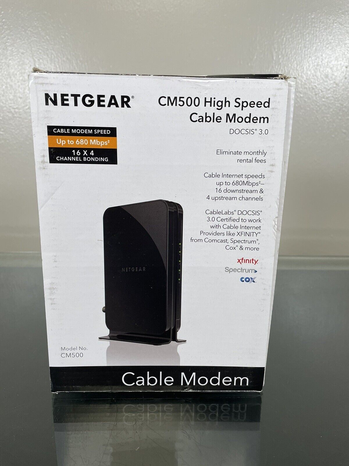 NETGEAR Cm500 16x4 DOCSIS 3.0 Cable Modem Max Download Speeds of 686mbps