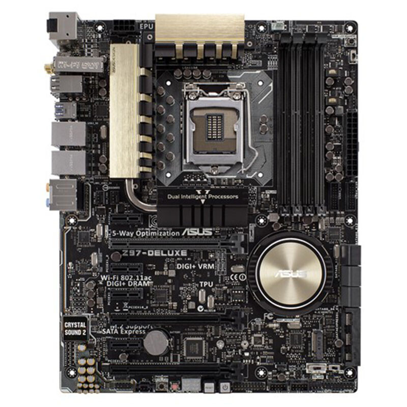 Motherboard Tested For ASUS Intel Z97-DELUXE Z97 ATX Motherboard DDR3 LGA 1150