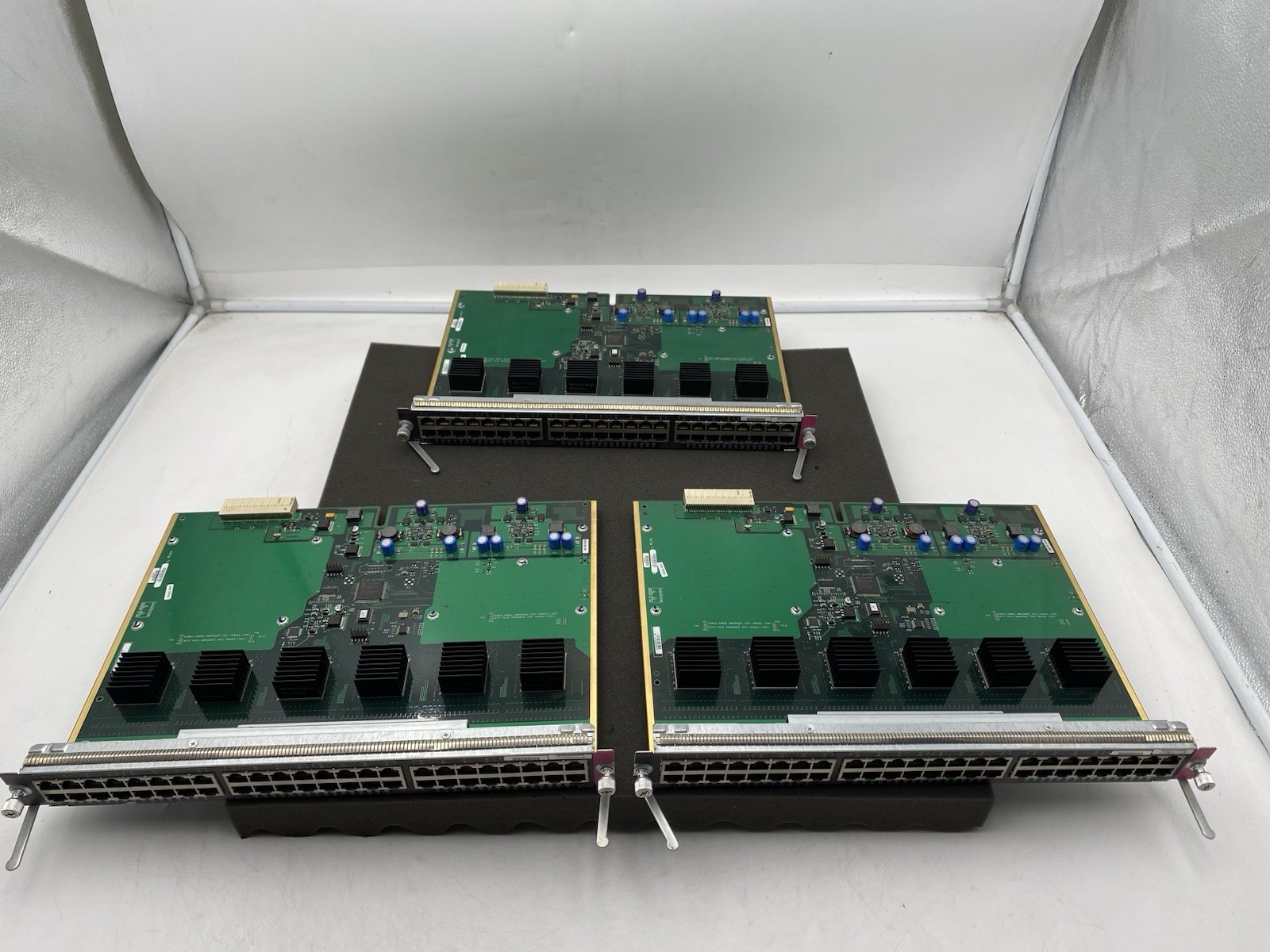 Lot of 3 Cisco Catalyst WS-X4548-GB-RJ45 Power Over Ethernet