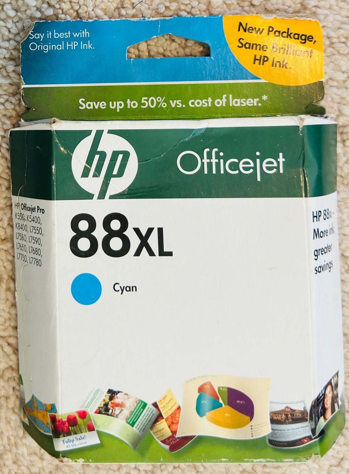 HP 88 X L Cyan officejet Ink Cartridge 88 Officejet Ink Cartridges. Exp:11/2011