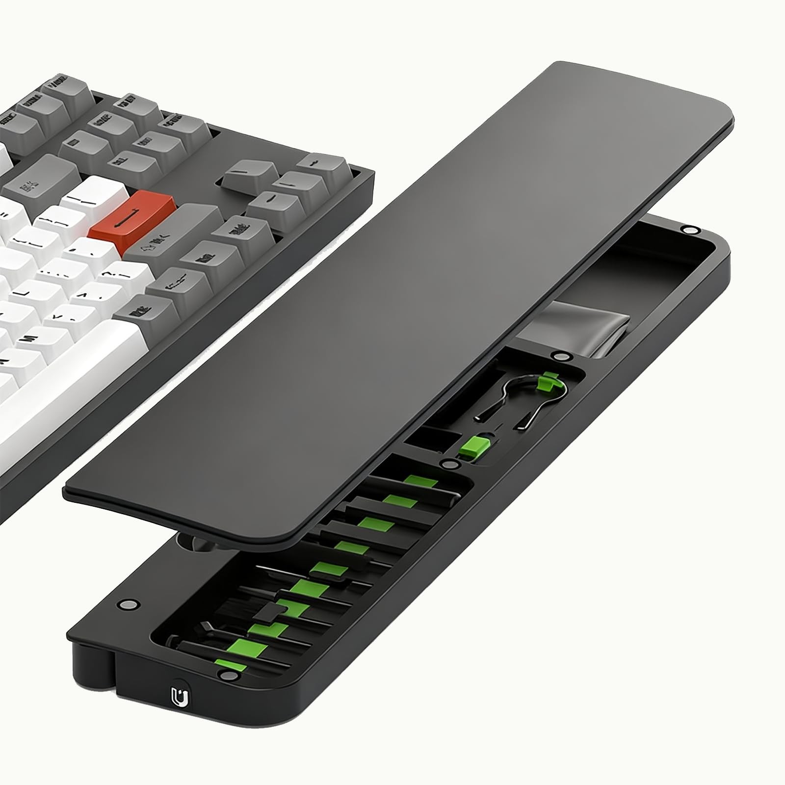 Ryaacphi Q22 Ergonomic Keyboard Wrist Rest with Cleaning Kit for Office Gaming