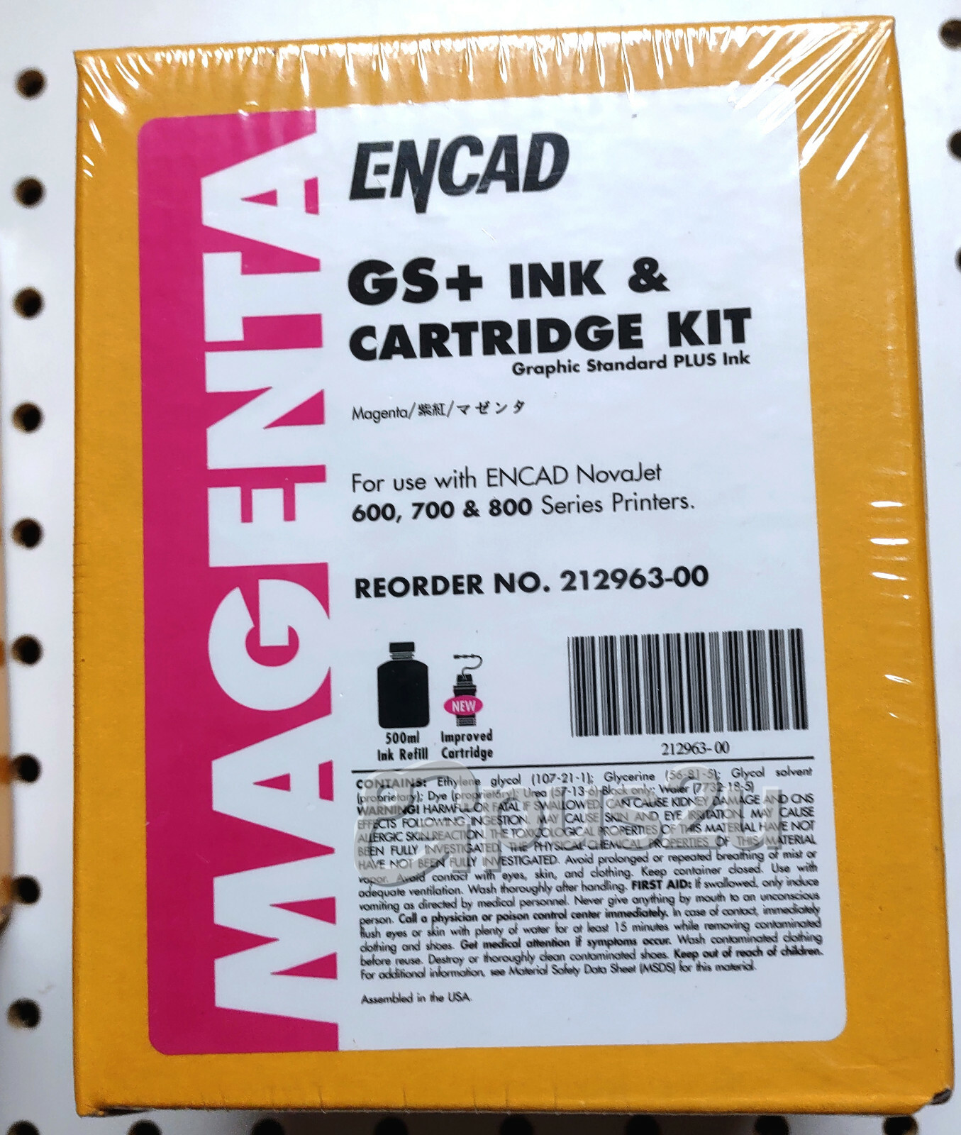 Encad / Kodak NovaJet GS+ Ink and Cartridge Refill Kit, Magenta