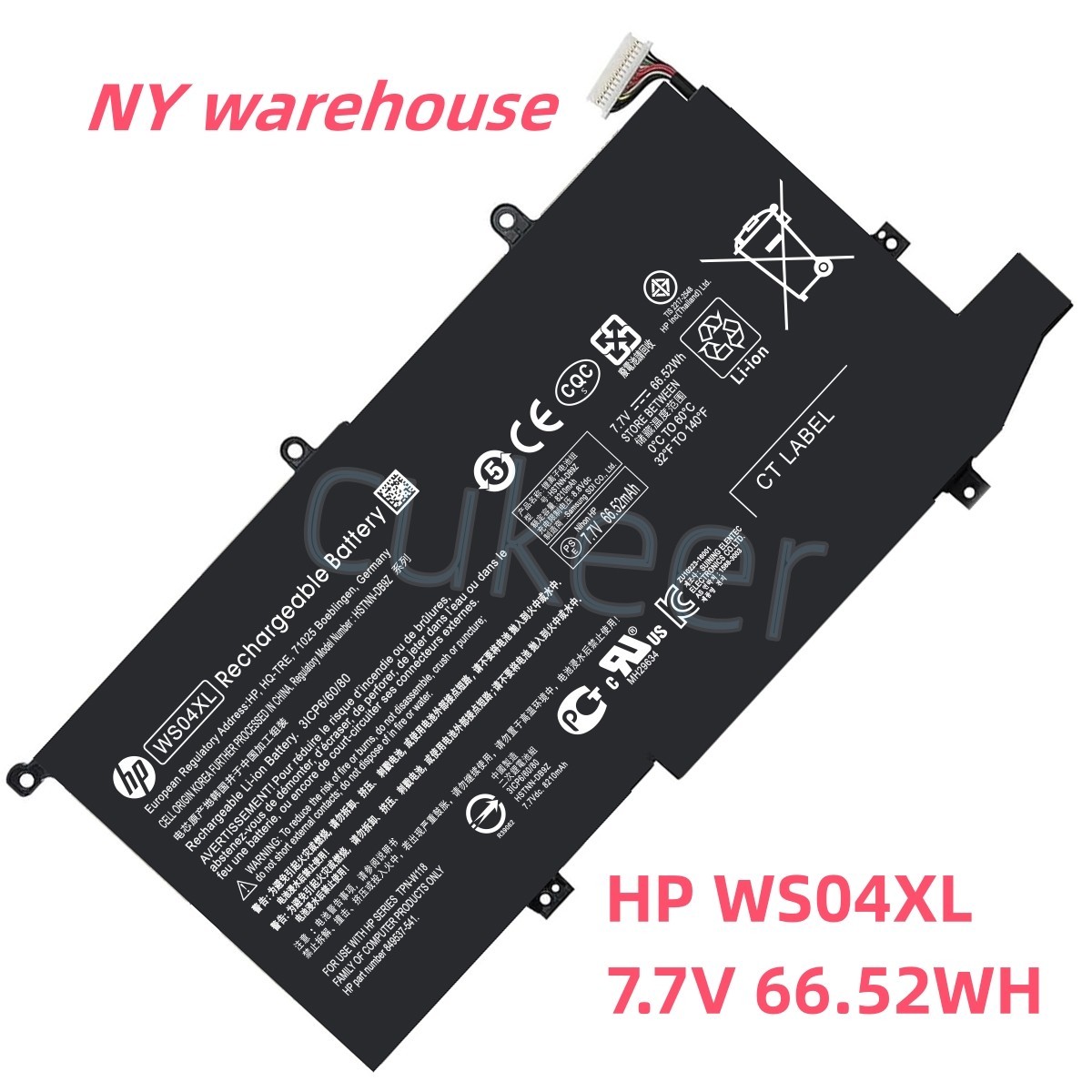 Genuine WS04XL Battery For HP Spectre X360 14T 14-EA Series HSTNN-DB9Z