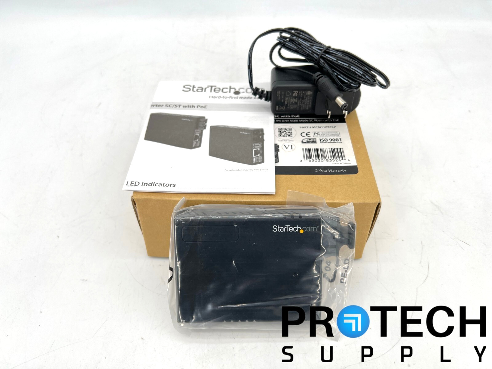 StarTech MCM110SC2P 10/100 MM Fiber to Ethernet Media Converter NEW w/ WARRANTY