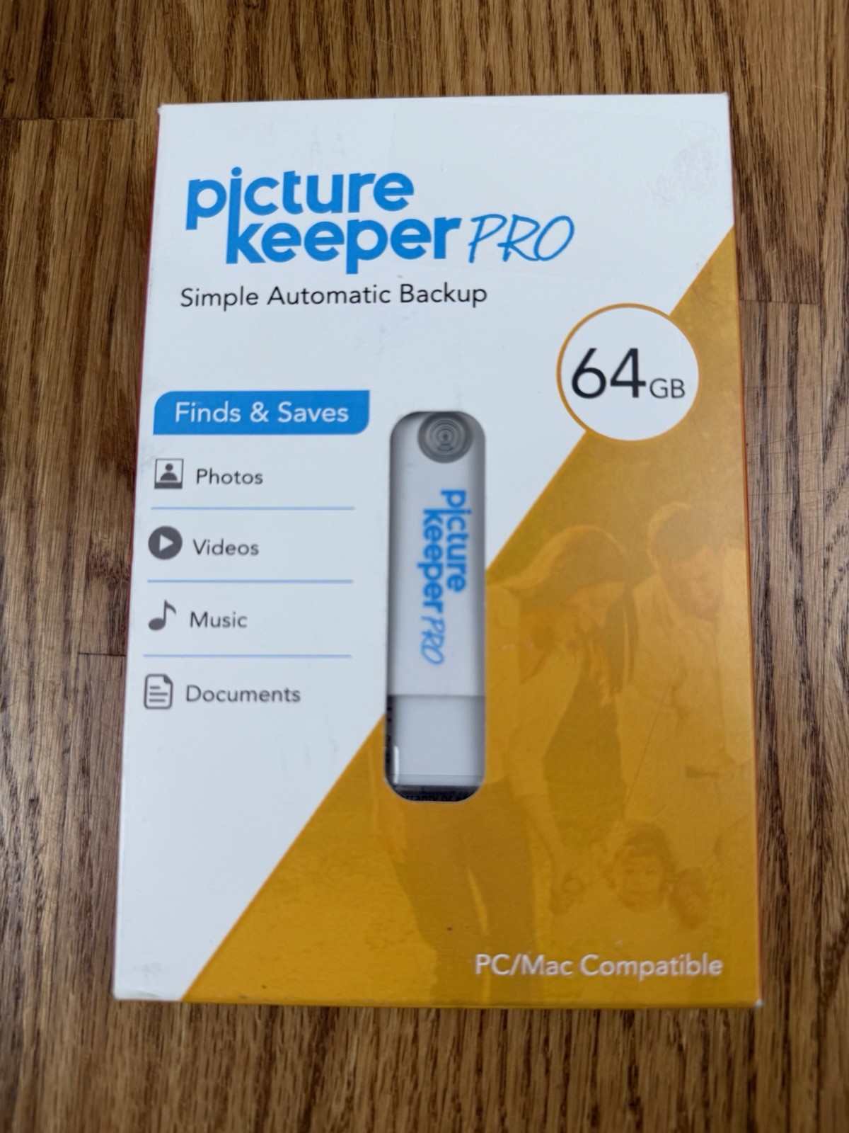 Picture Keeper Pro 64GB PC & Mac Automatic Photo Backup USB Flash Drive NEW