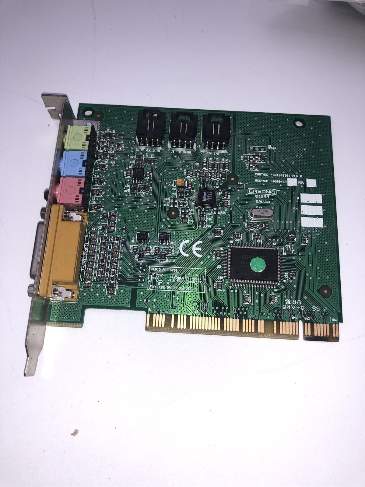 Creative Labs Sound Blaster Model 9938 Sound Card Compaq # 113897 Audio PCI 5200