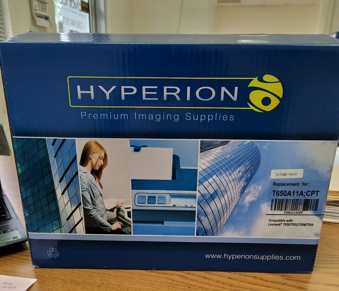 Hyperion Premium Imaging Supplies Black Toner Cartridge Lexmark Compatible 
