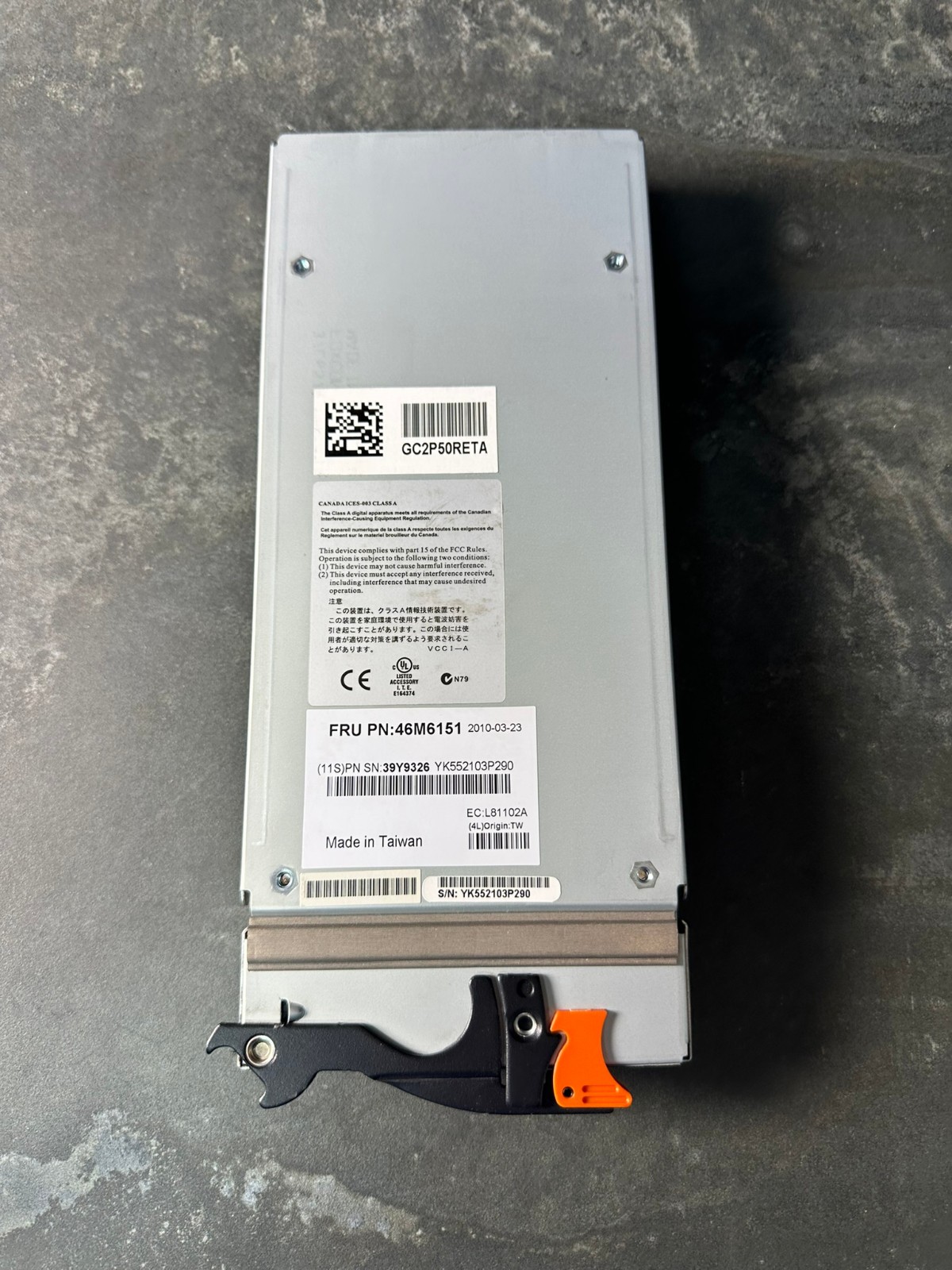 IBM 46M6151 6-Port Server Connectivity Module SCM BladeCenter Switch 39Y9326