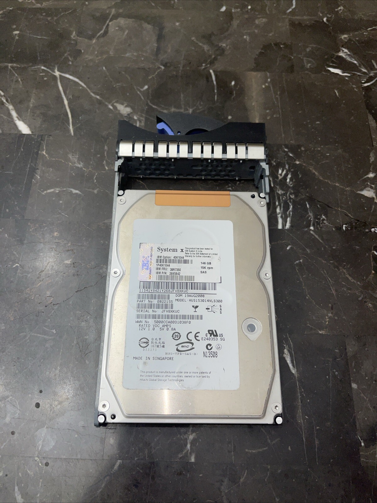 IBM 40K1044 146gb SAS INTERNAL 15000 RPM 3.5" HARD DRIVE 26K5842 39R7350