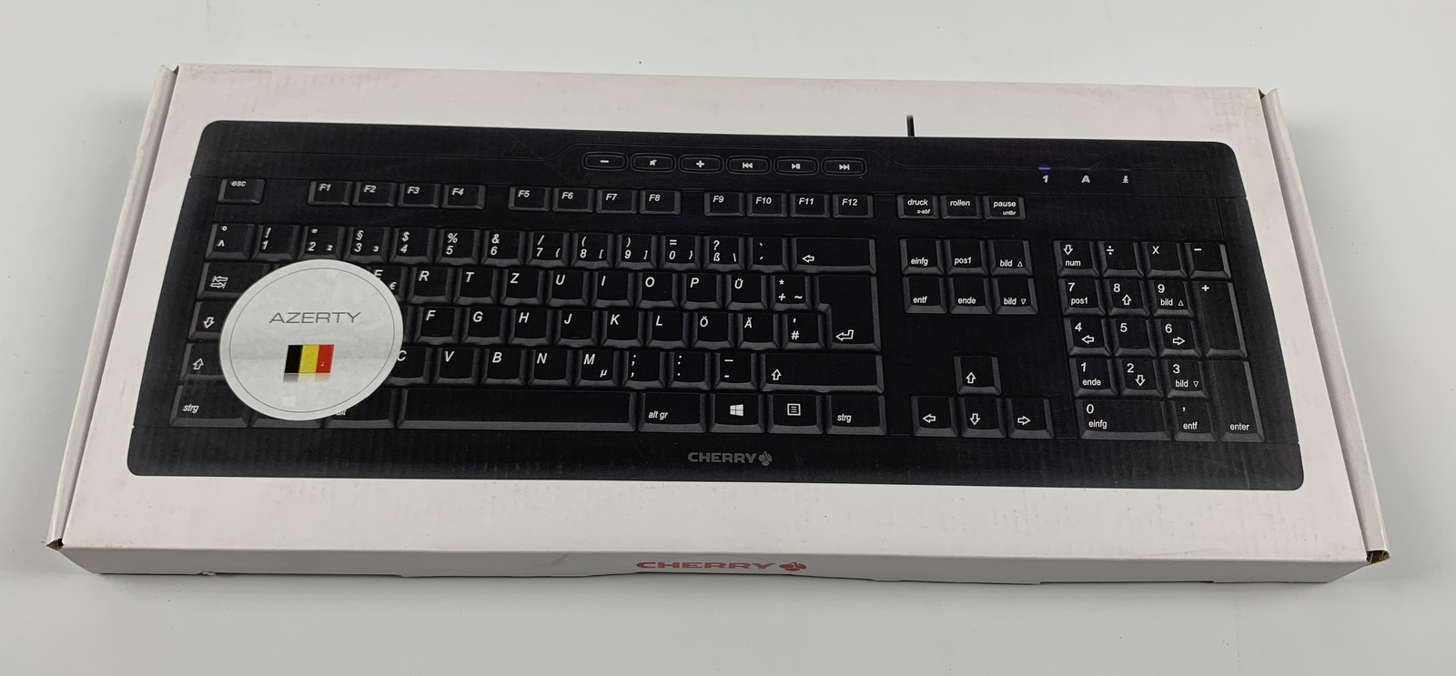 Cherry Stream 3.0 Keyboard AZERTY Belgium (BE) Wired USB 2.0 Black