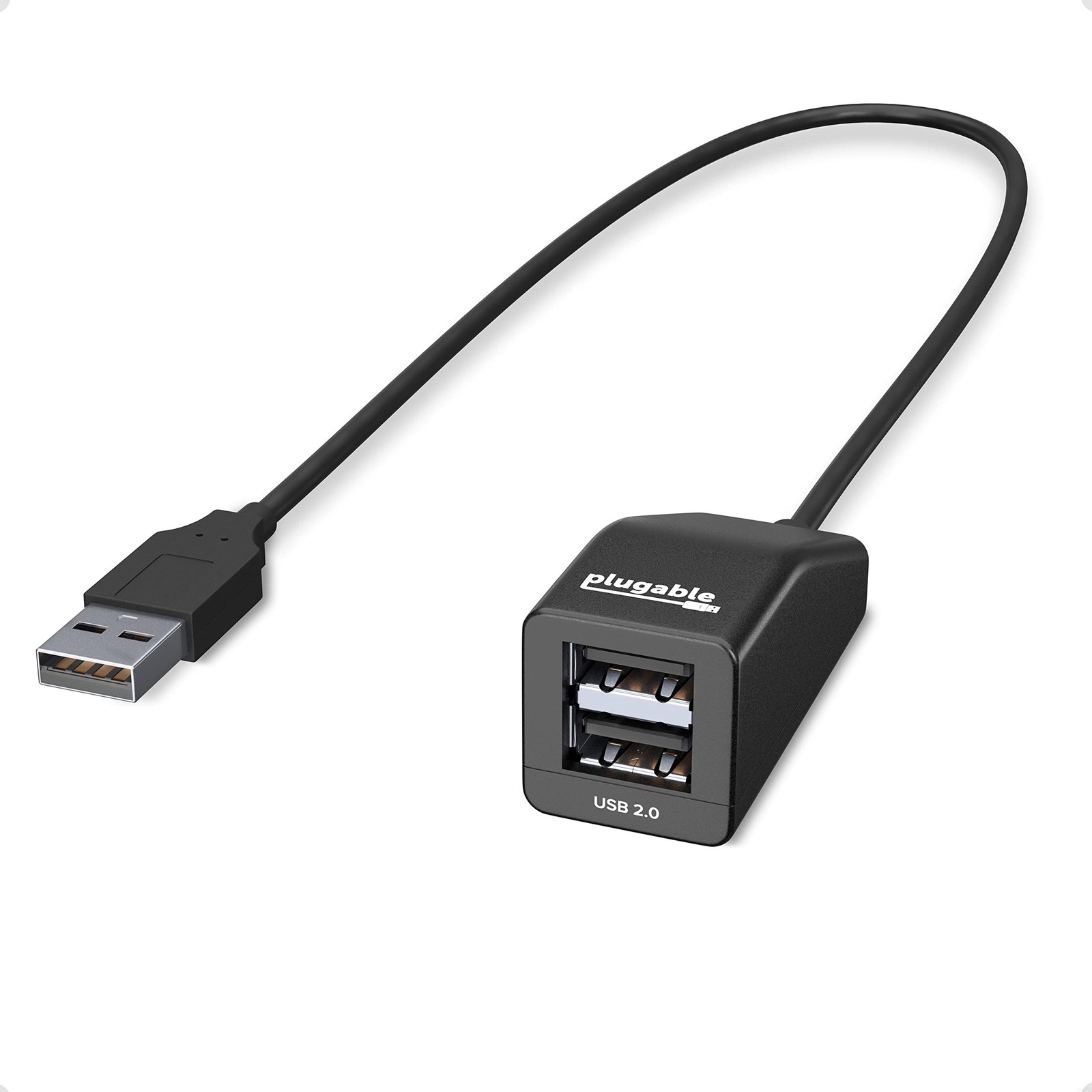 2-in-1 USB Splitter with Dual USB 2.0 Ports, Compatible with Windows, Linux, ...
