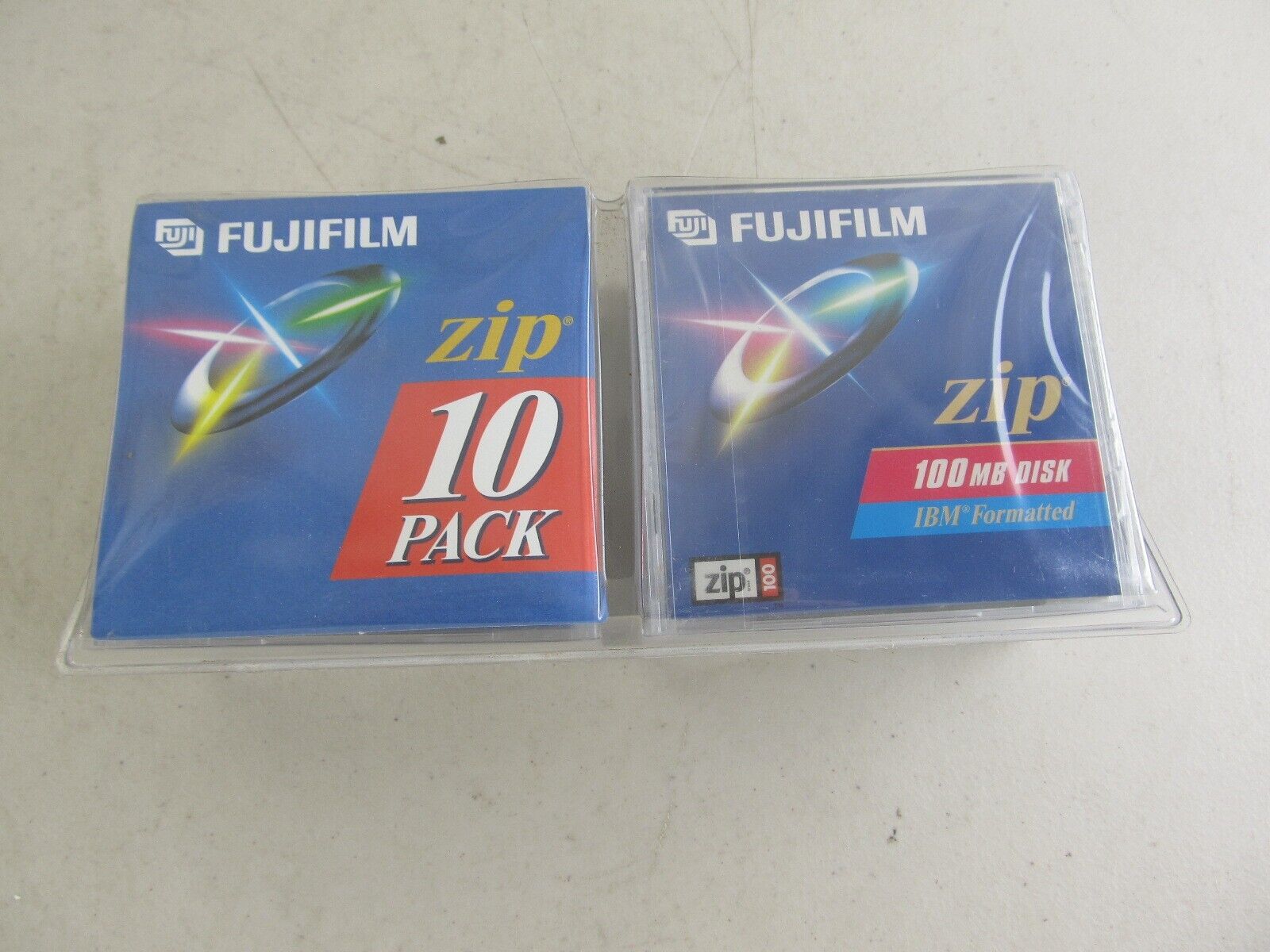 10-pk Fujifilm IBM Formatted 100MB x10 b Zip Disk NEW