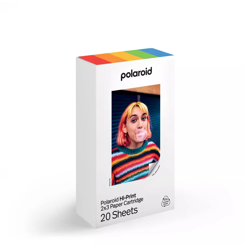 Polaroid Hi-Print 2X3 Paper Cartridge 20 Sheets ~ Open Box Contents are Sealed