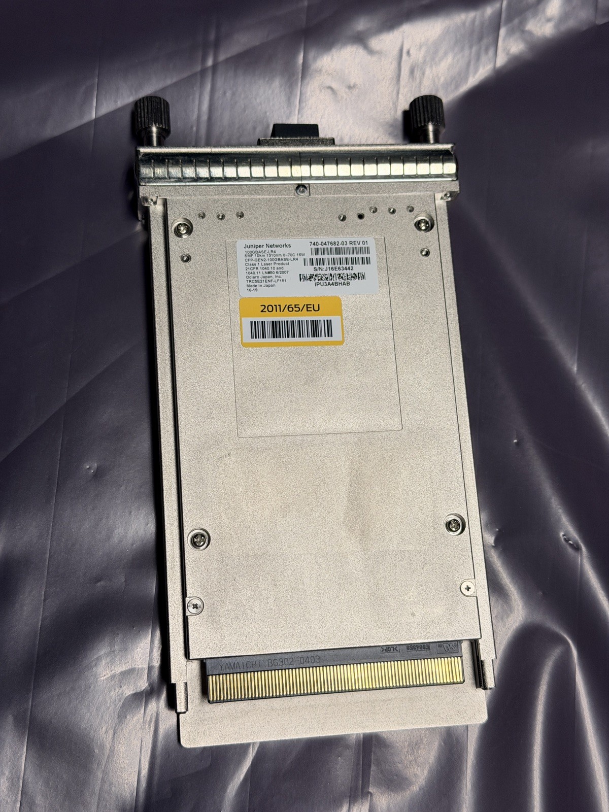 Juniper CFP-GEN2-100GBASE-LR4 100Gb Single Mode Transceiver 10km 740-047682-03