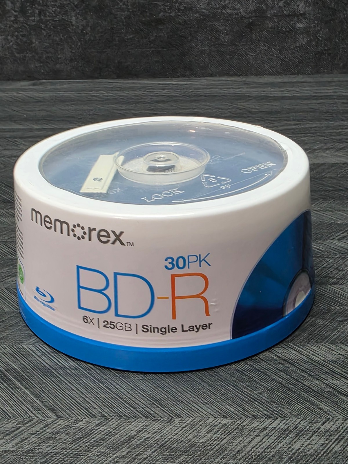 30 Pack Memorex Blu-Ray Discs BD-R 6X 25GB; Single Layer Discs Brand New