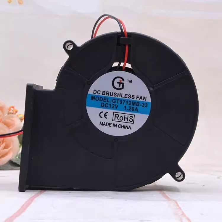 1PCS GT9712MB-33 DC12V 1.20A 9733 2-Wire Violent Cooling Fan