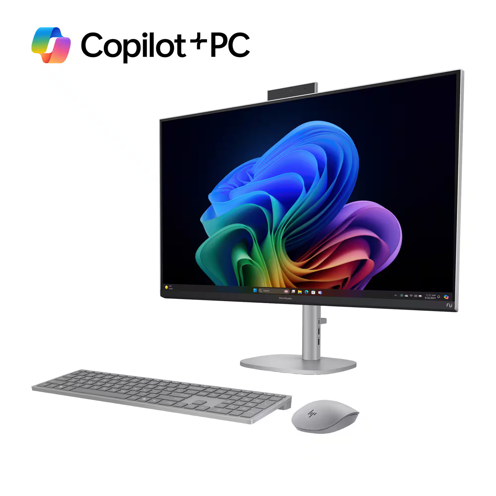 HP - OmniStudio X - Copilot+ PC - 31.5" 4K UHD AiO w/ Adjustable Height - Int...
