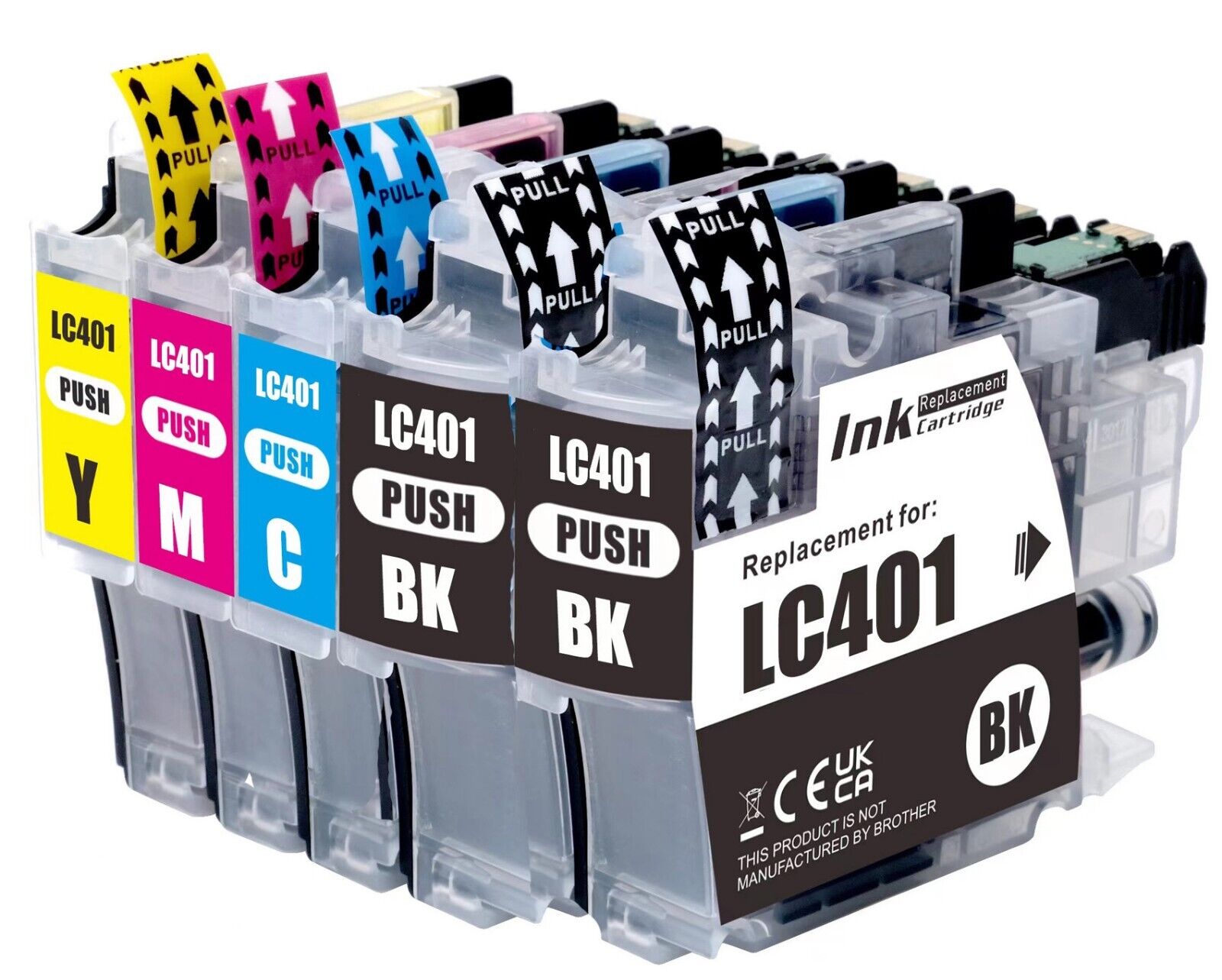 5P Quality Ink Cartridges fits Brother LC401 MFC-J1010DW MFC-J1012DW MFC-J1170DW