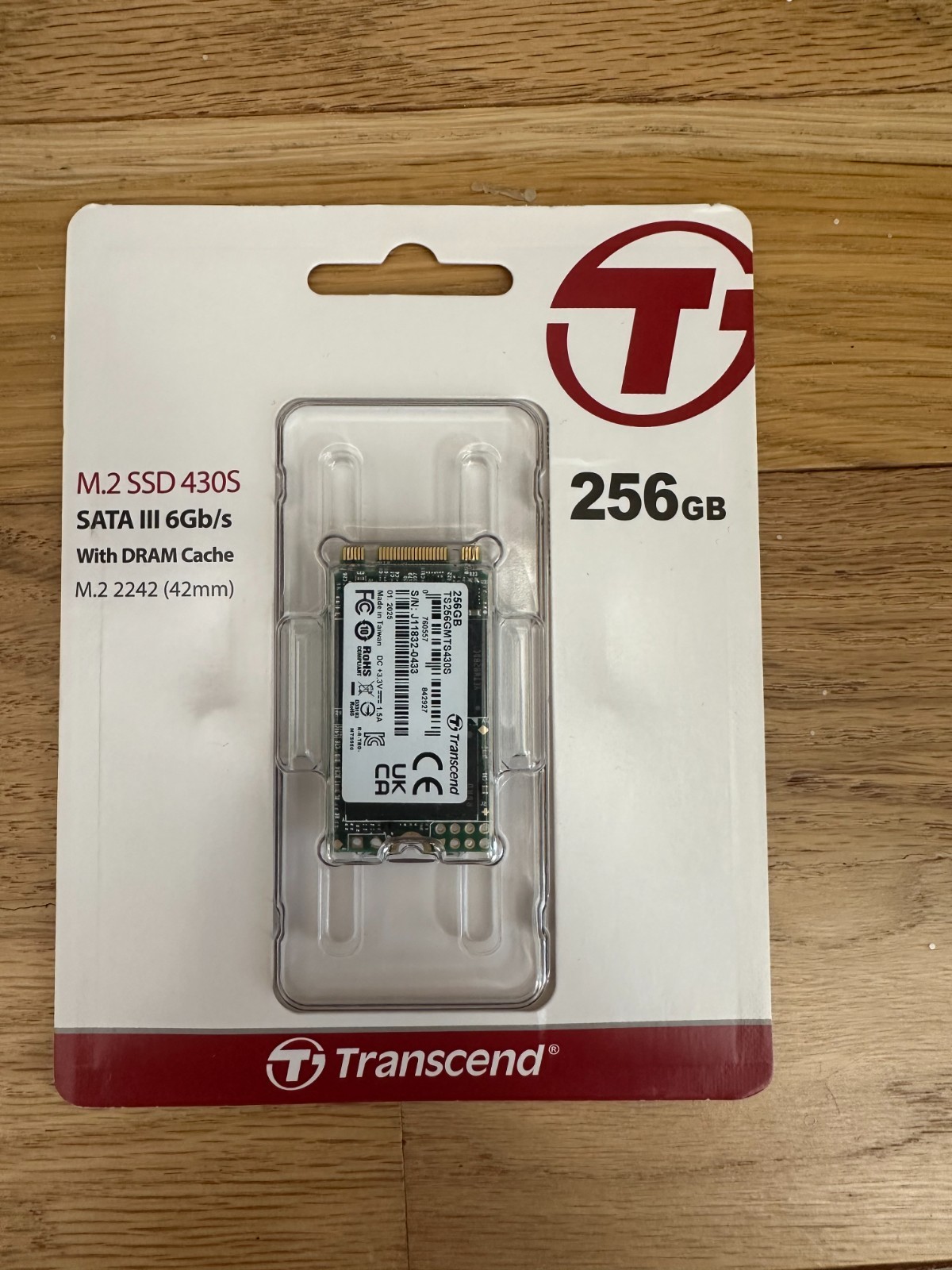 Transcend 256GB M.2 2242 SSD SATA III 6Gb/s DRAM Cache | New OB