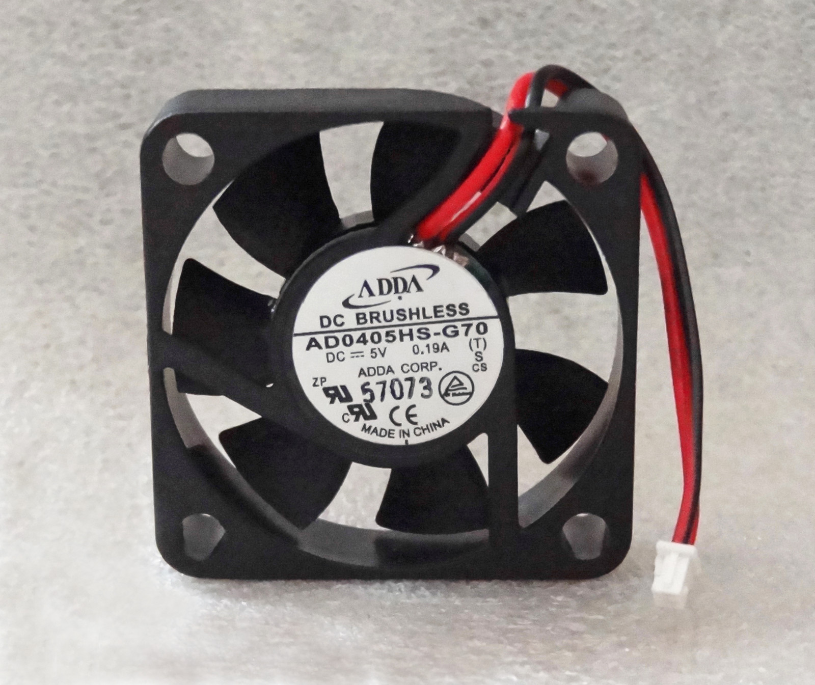 ADDA 40mm Laptop Cooling Fan 5V DC Mini 2 Pin (Picoblade) Connector AD0405HS-G70
