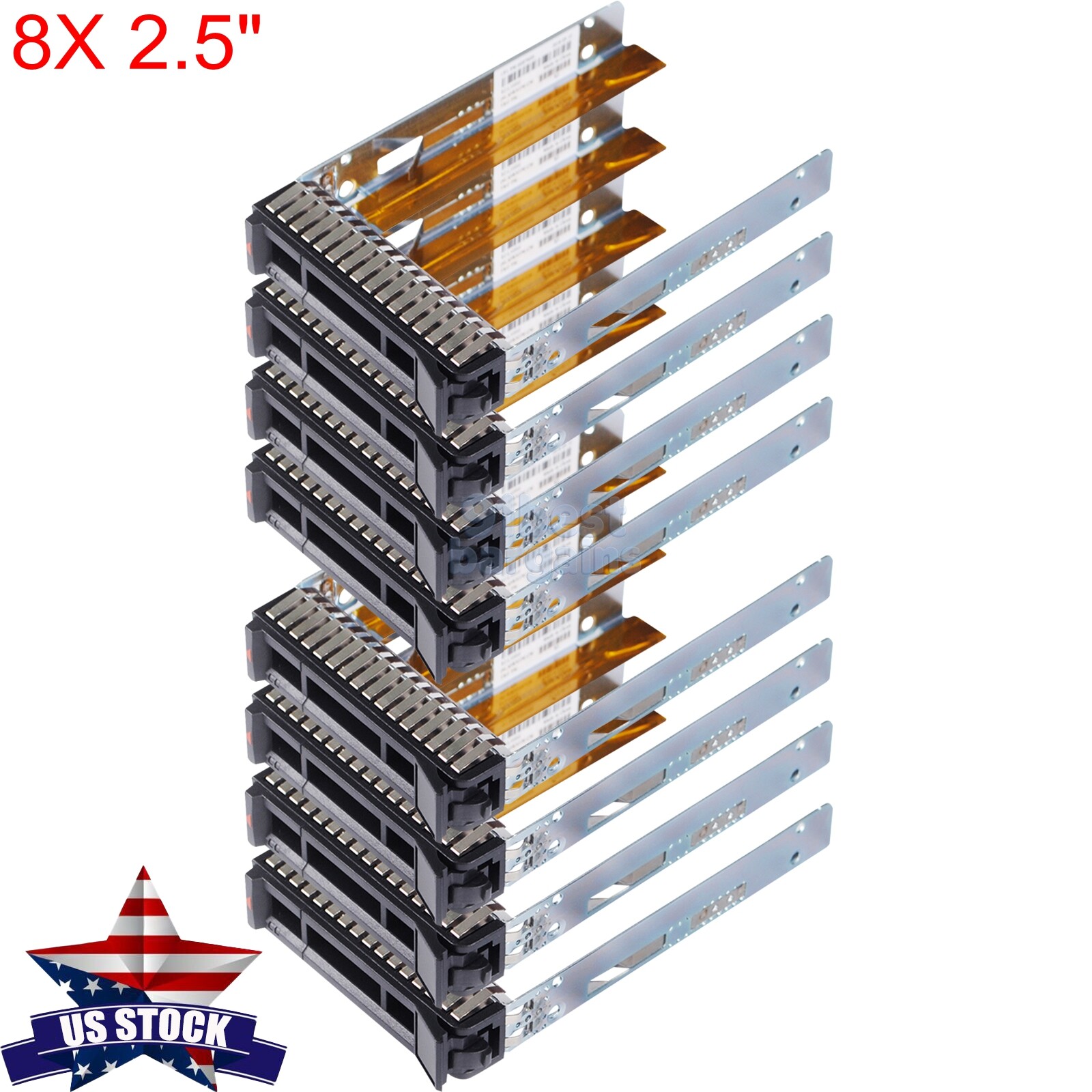 8PCS 2.5"  Hard Drive Caddy Tray for Lenovo ThinkSystem SR530 SR570 SR630