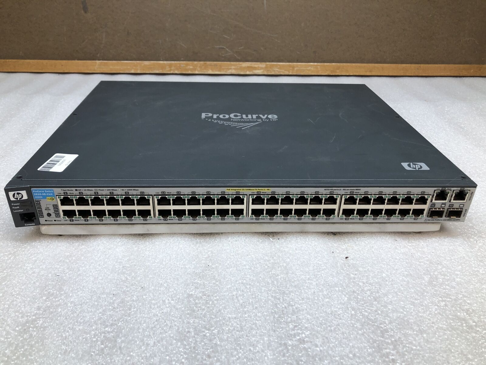 HP ProCurve 2610-48-PWR J9089A 48-Port PoE Ethernet Network Switch