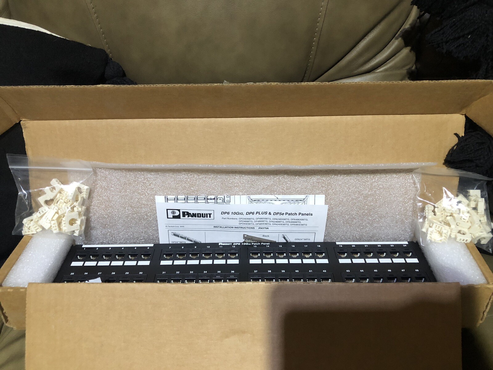 DP6A™ 10Gig™ Punchdown Patch Panel, 48-Port