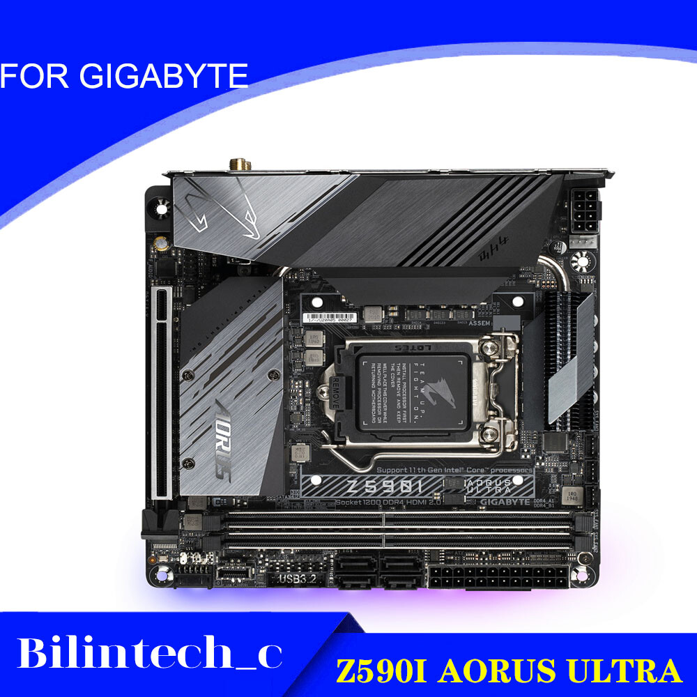FOR Gigabyte Z590I AORUS ULTRA Motherboard Mini-ITX Enhanced 128GB Z590