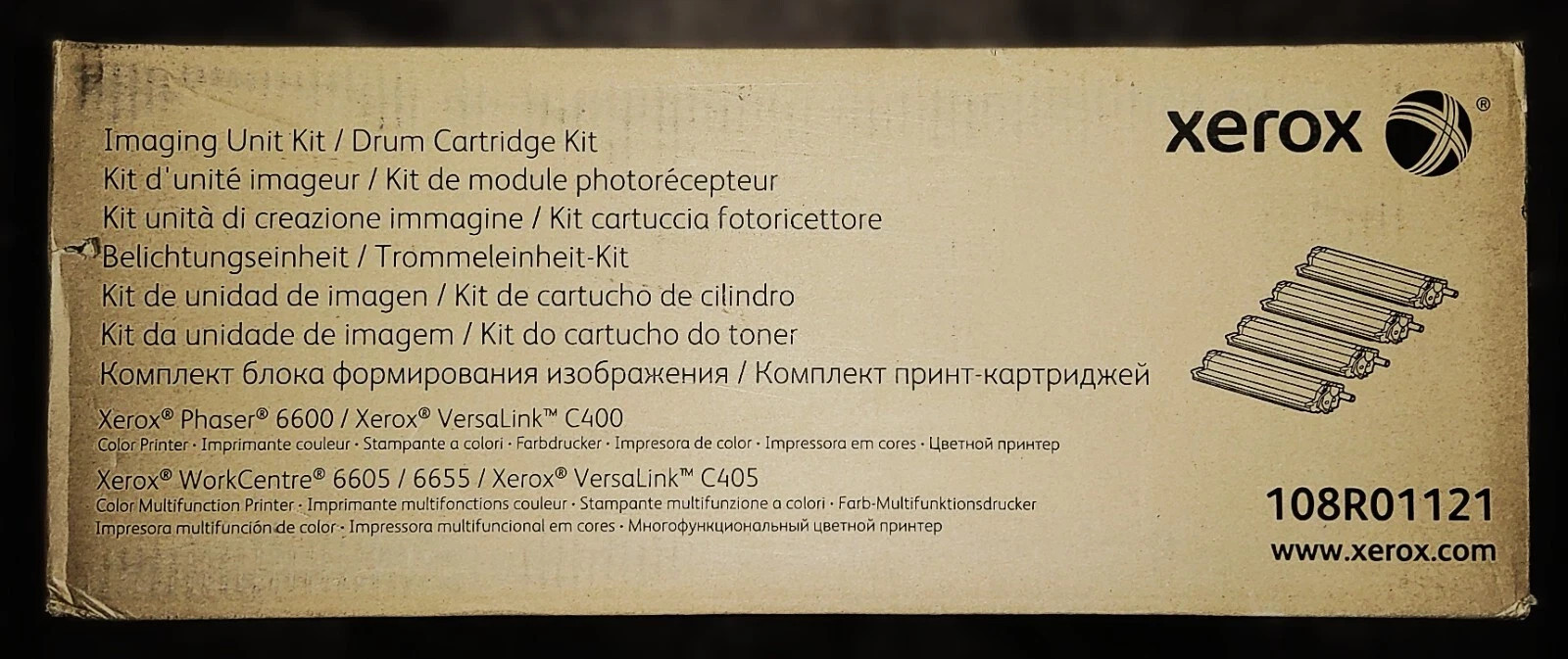 Genuine Xerox 108R01121 Imaging Unit Kit Phaser 6600 WorkCentre 6605/6655