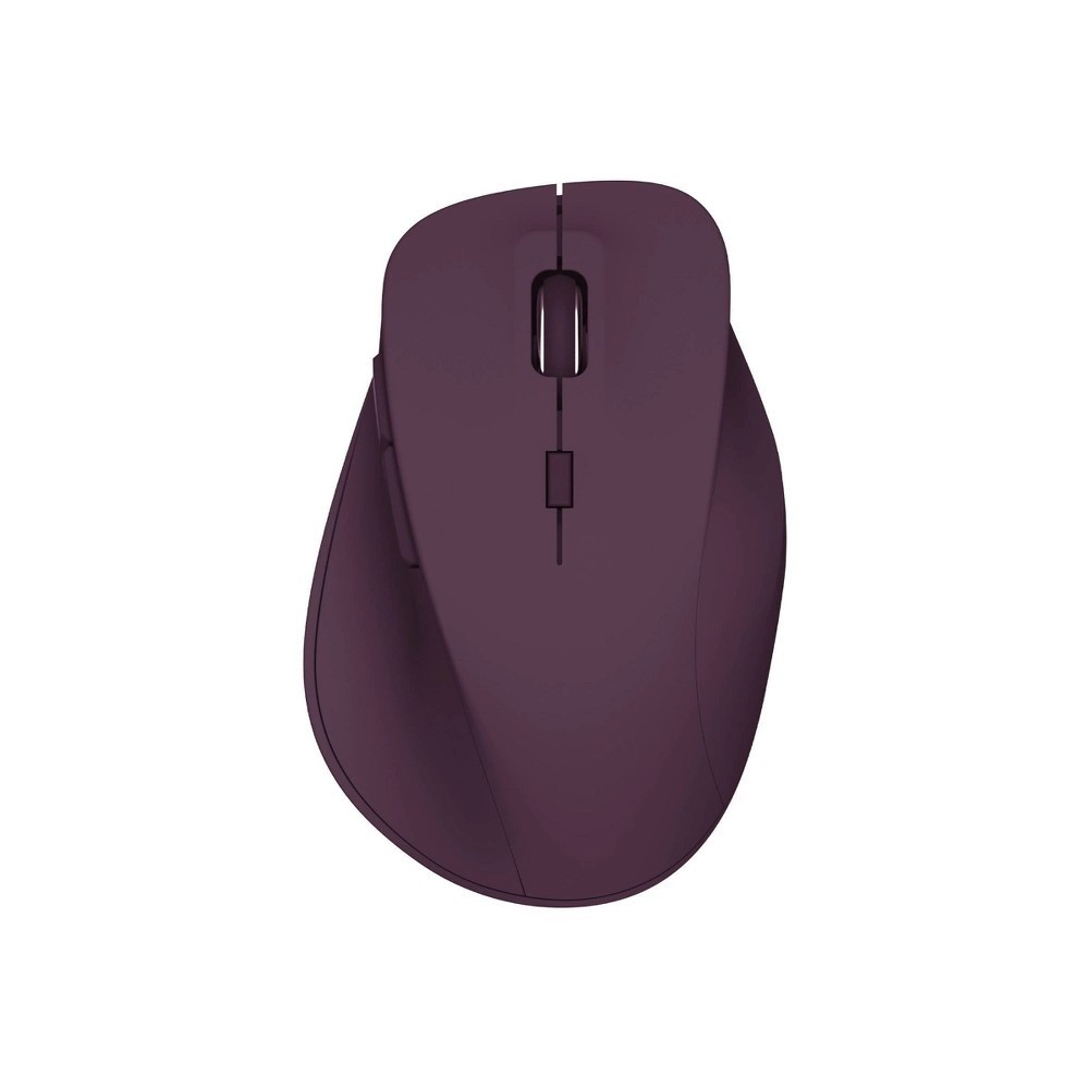 North Wireless Ergonomic 6 Button Mouse - Plum Purple: Radio Frequency, Built-In