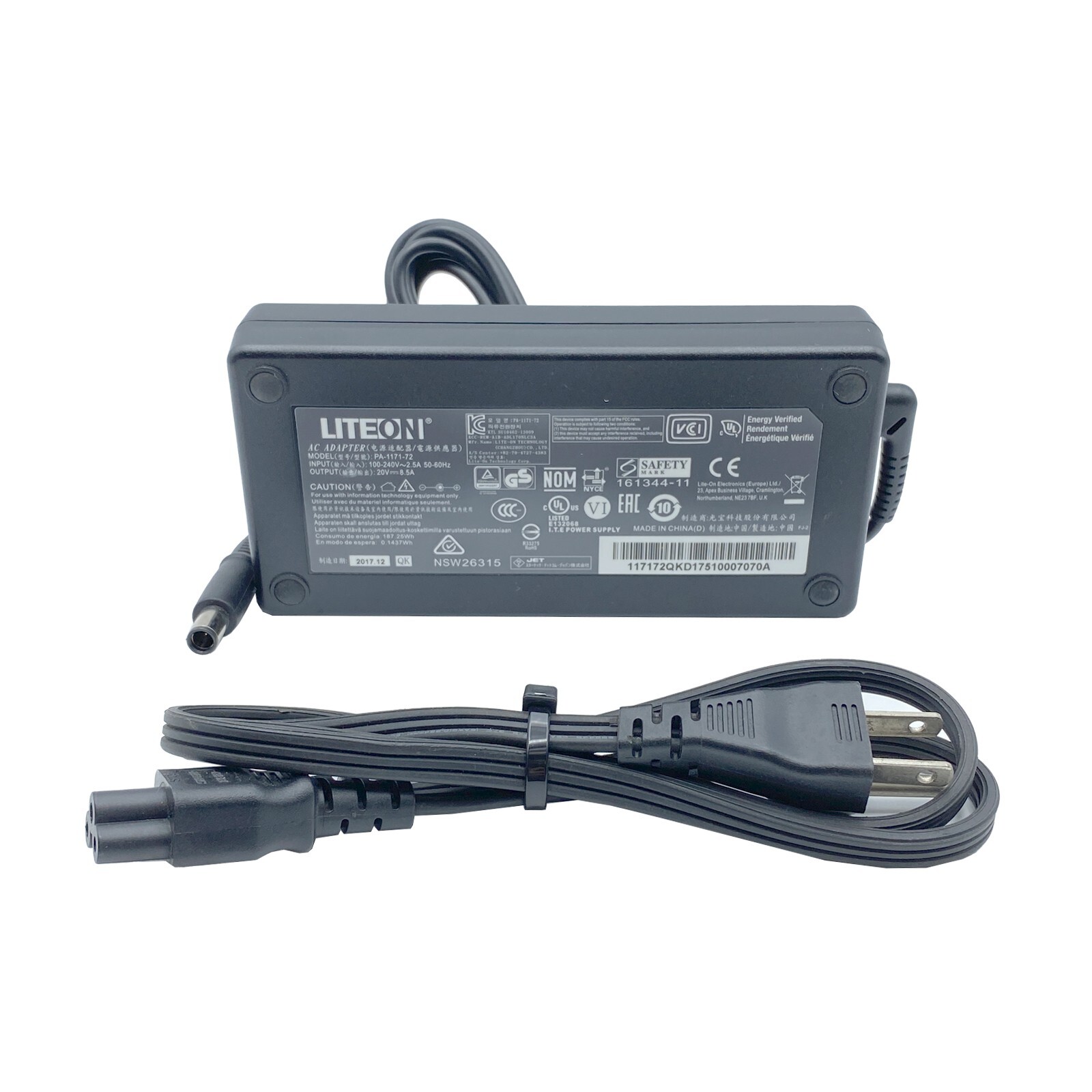 Genuine LiteOn 170W AC Power Adapter for StarTech TB3DK2DPPD Docking Station