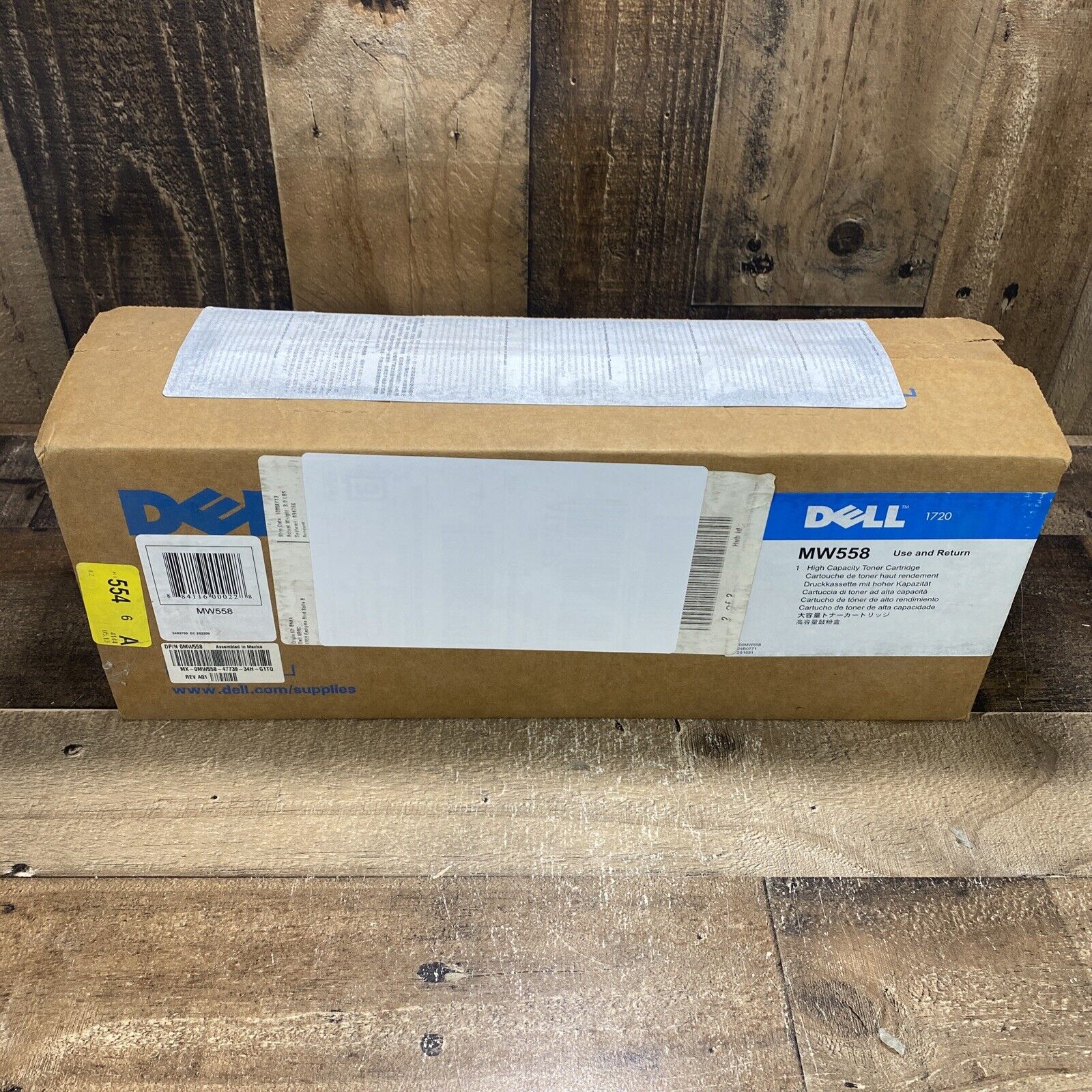 Genuine Dell MW558 1720 Black Toner Cartridge - 6000 Page Yield New in Box