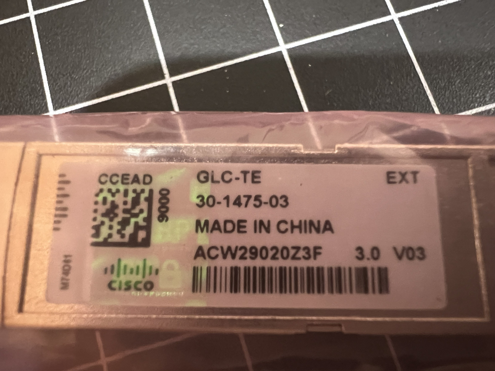 New Cisco GLC-TE 30-1475-03 SFP Copper RJ-45 Transceiver 1000BASE-T,Free Ship
