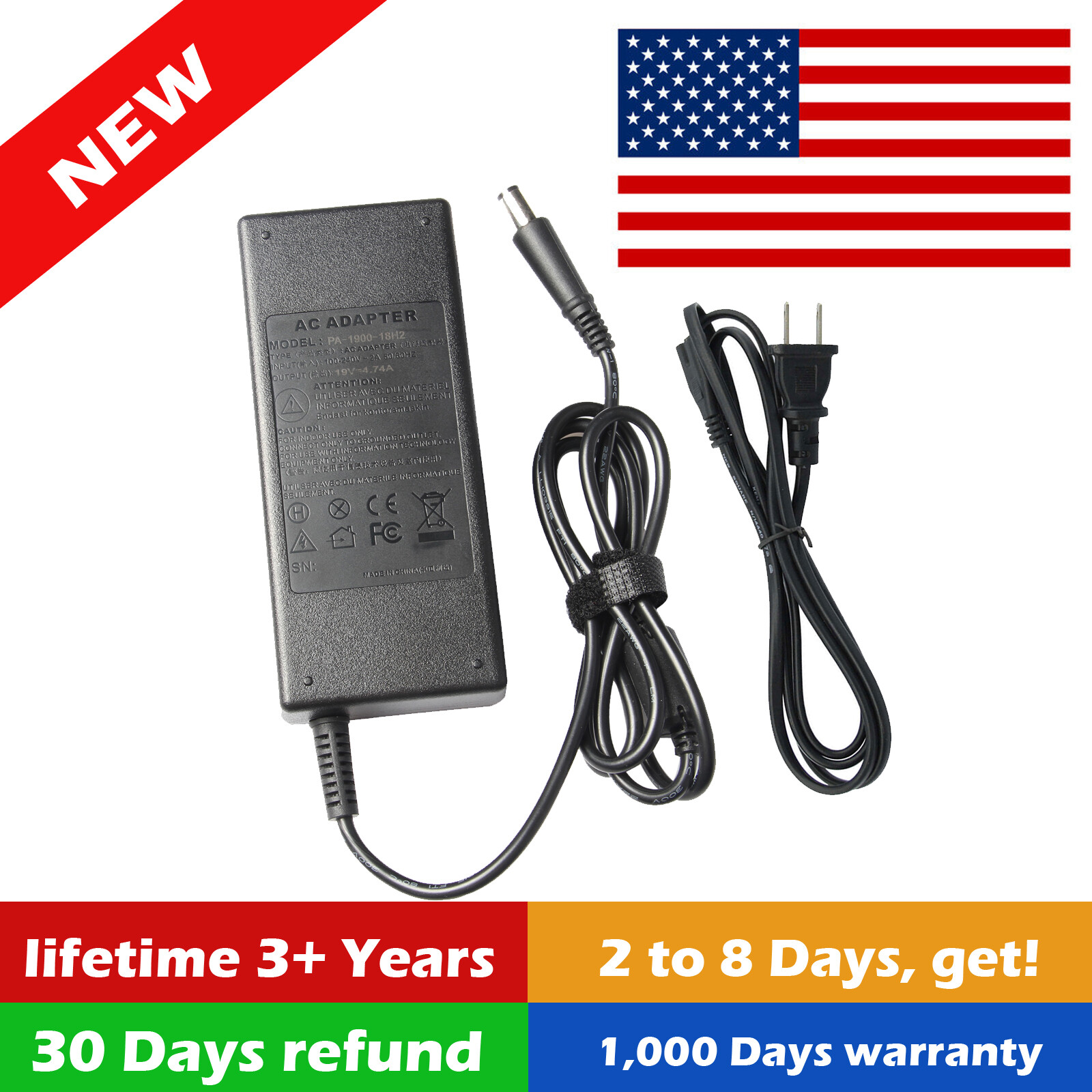 AC Adapter For HP 20-C010 20-C012 20-C013W 20-C020 All-in-One Desktop Power Cord