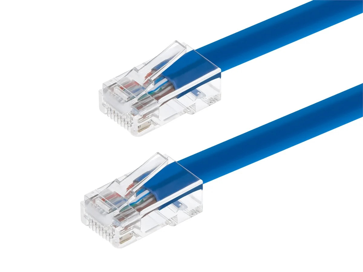 Monoprice Cat6 Ethernet Patch Cable - 0.5ft - Blue, RJ45, 550Mhz, UTP, 24AWG