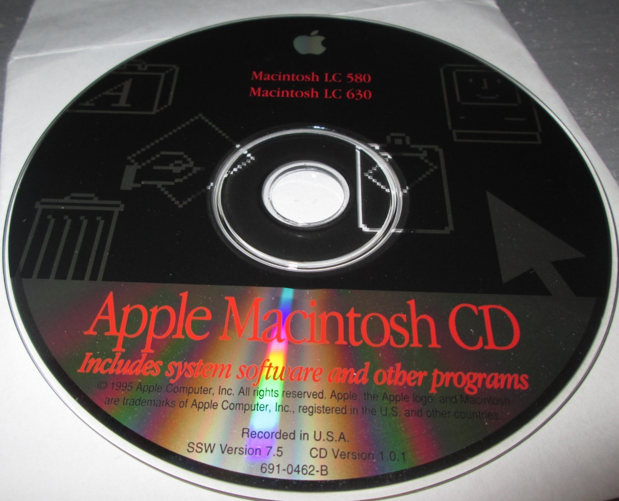 Apple Macintosh LC 580 630 CD Software Vintage 1995 USA