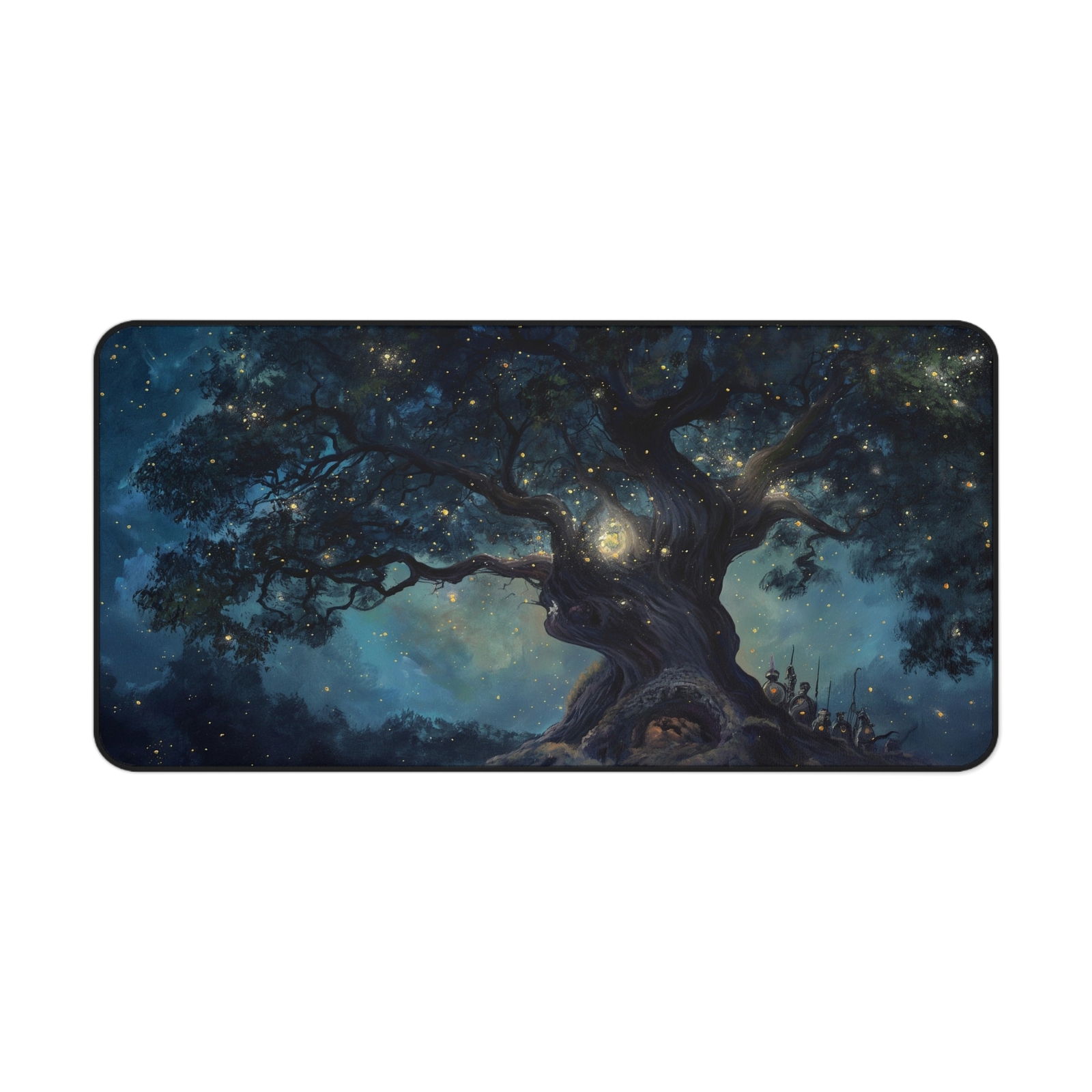 Starlit Ancient Tree Large Desk Mat Mouse Pad – 3 Sizes