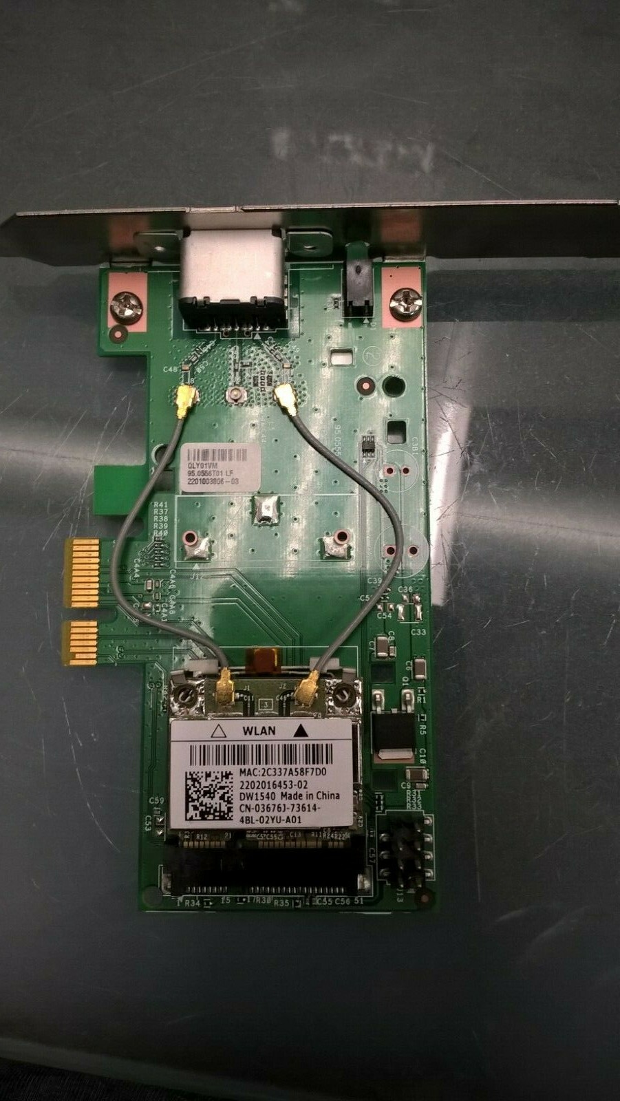 1MKM4 3676J  Dell DW1540 DW1530 Desktop PCI-E Wireless Network Adapter Card Only