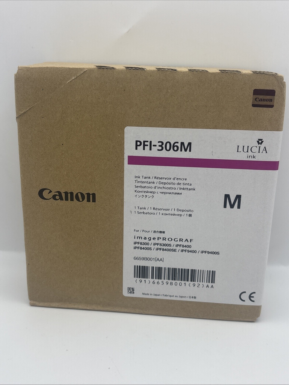 Canon PFI-306M Magenta Ink Tank EXP 2023