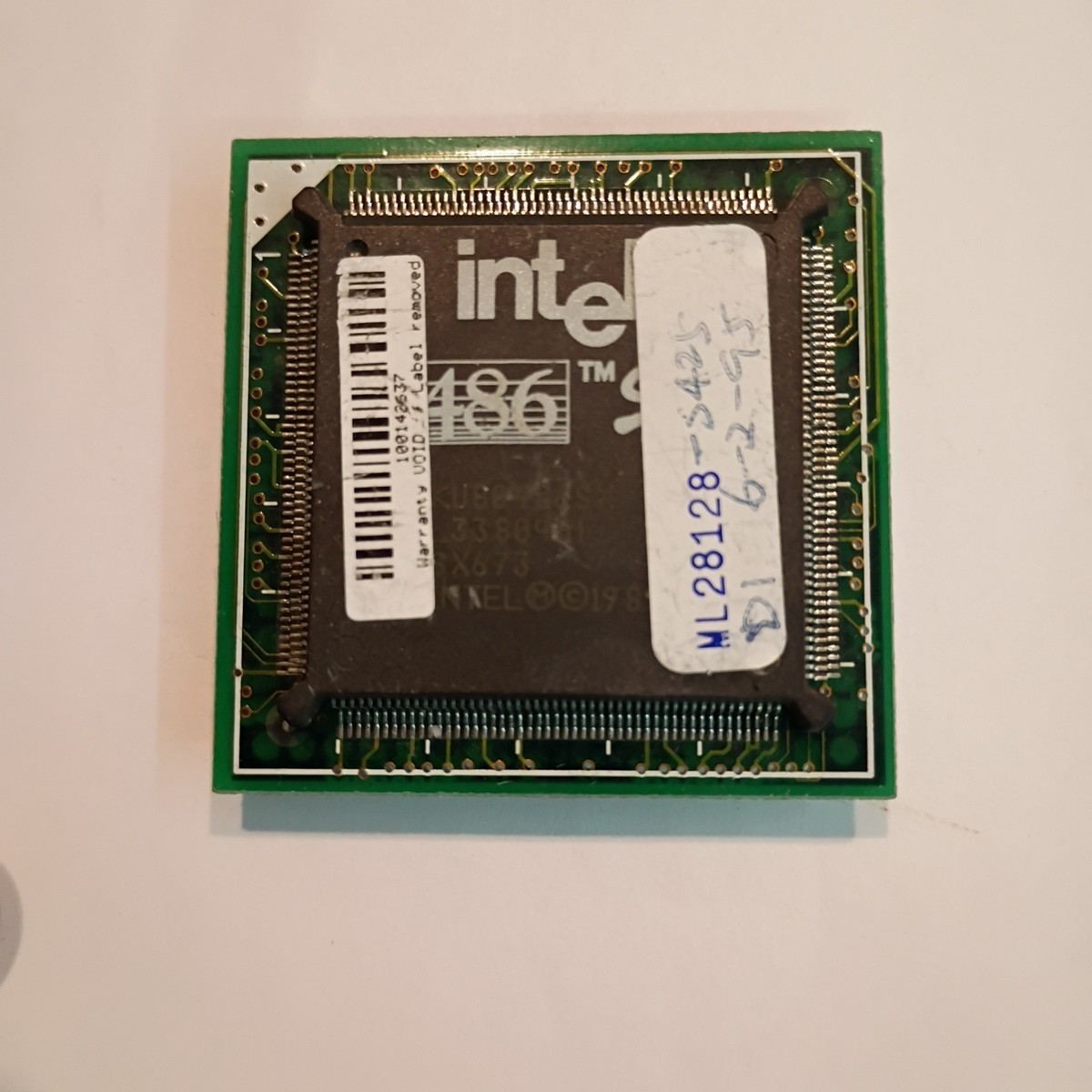 RARE INTEL 486SX 25mhz CPU Processor Ceramic Gold KU80486SX-25 Vintage SX673