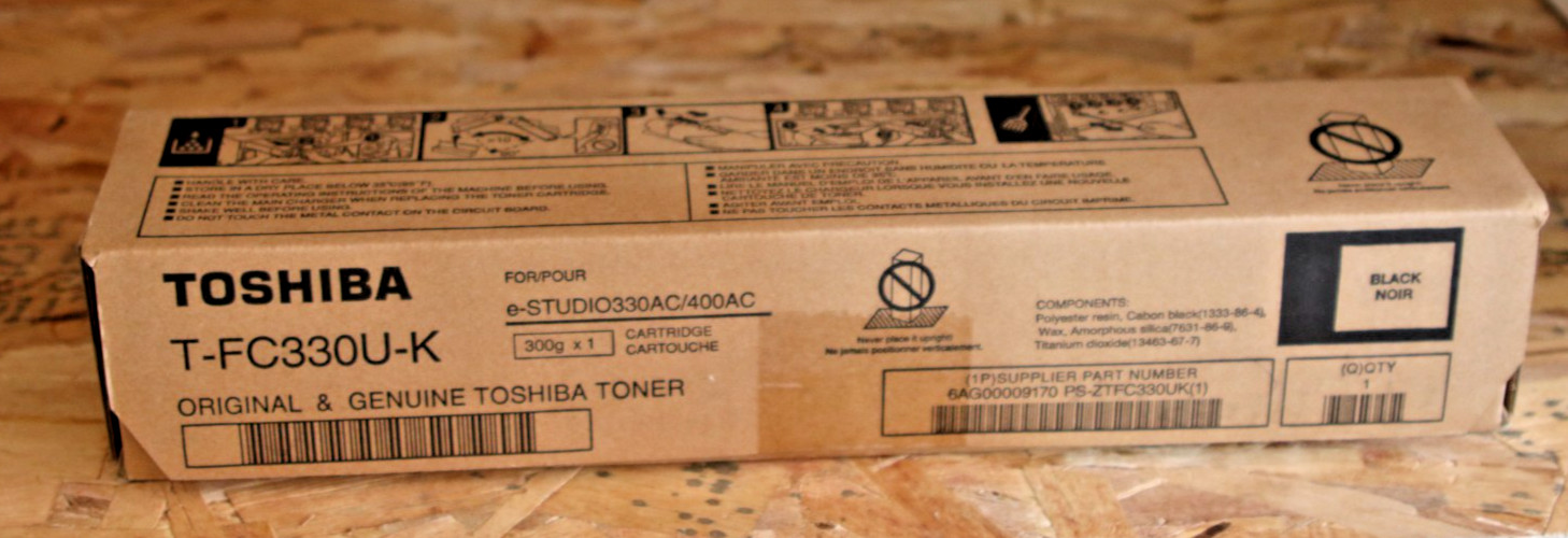 GENUINE TOSHIBA T-FC330U-K BLACK TONER. SEALED  330AC 400AC
