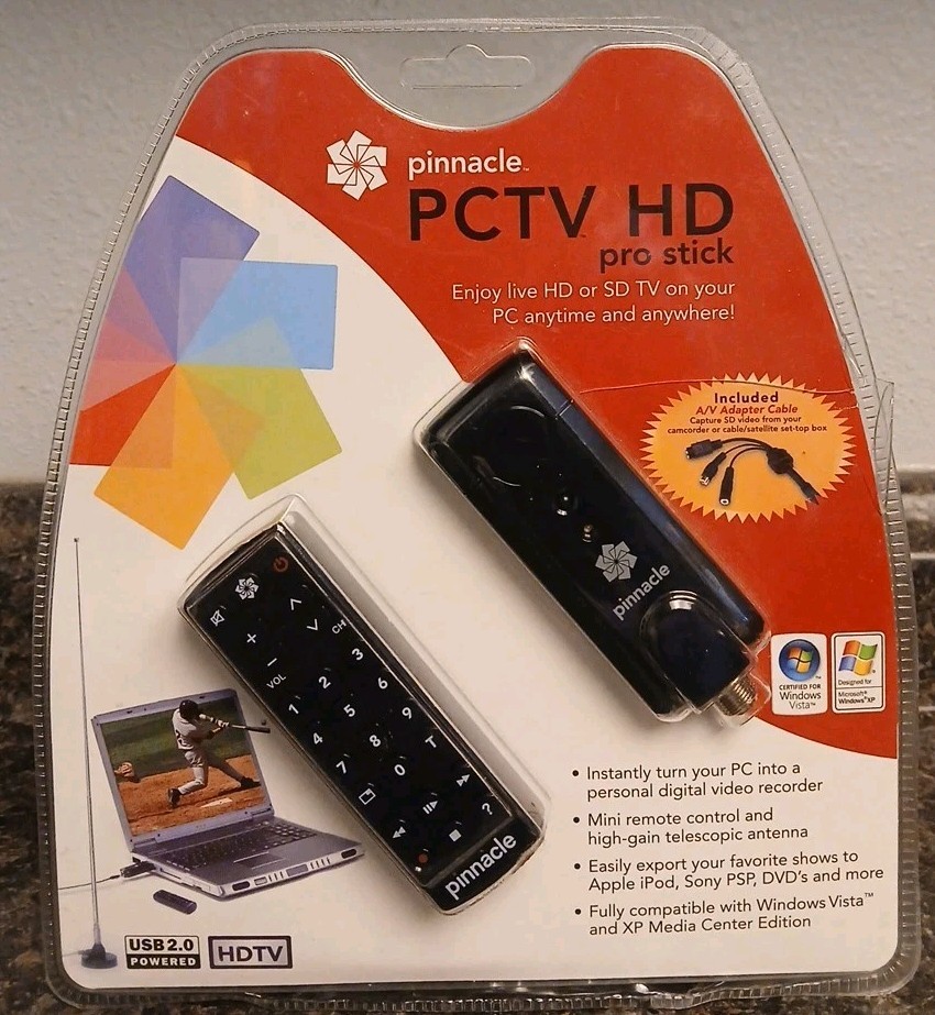 Pinnacle PCTV HD Pro Stick Stream TV on your PC NEW Sealed