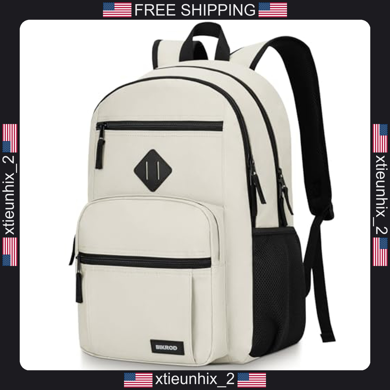 Laptop Backpack for Women and Men, 15.6 Inch Compartment, Waterproof Oxford